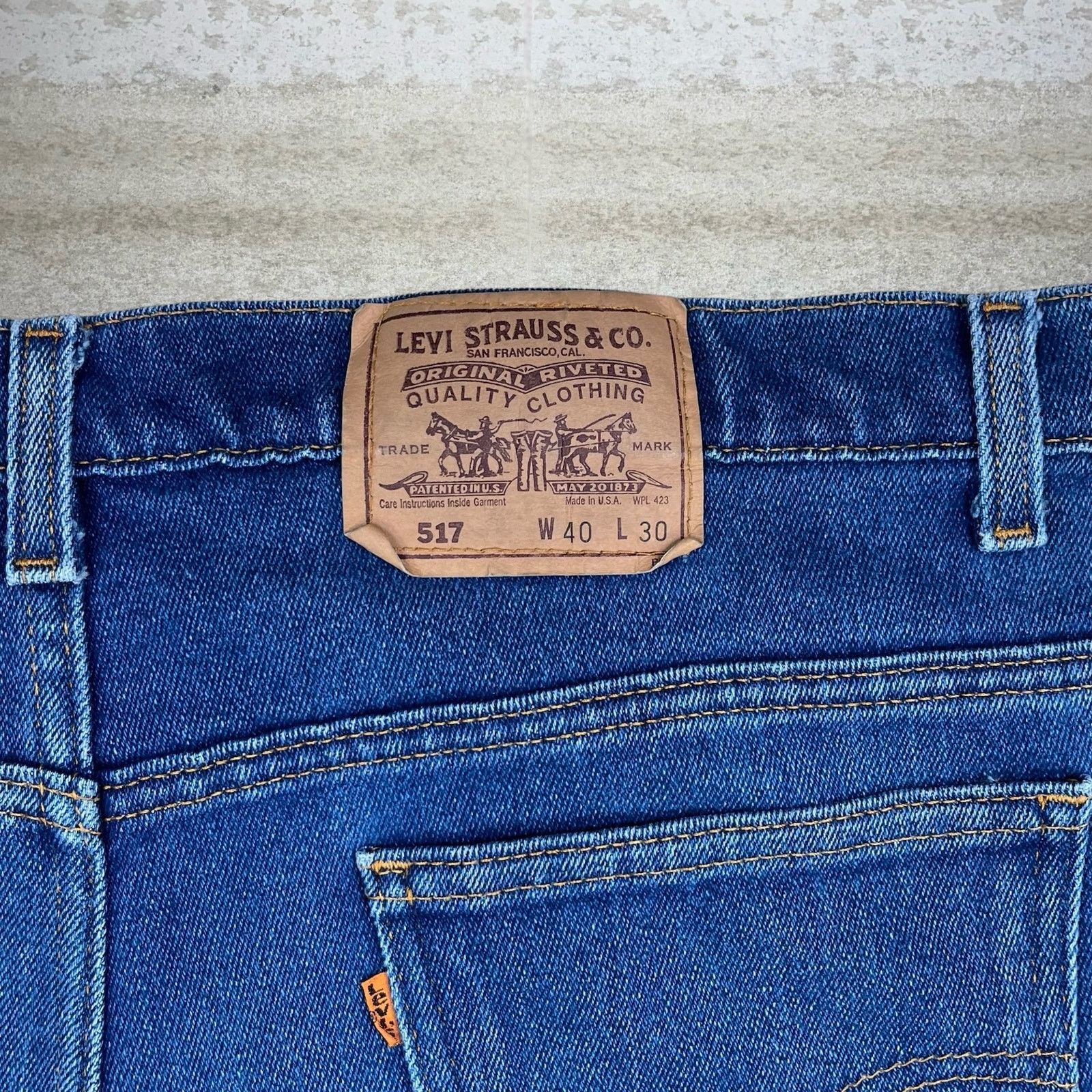 Levi's Vintage 90s Orange Tab Levis Jeans 40x30 Bootcut Dark Wash Size US 40 / EU 56 - 4 Thumbnail