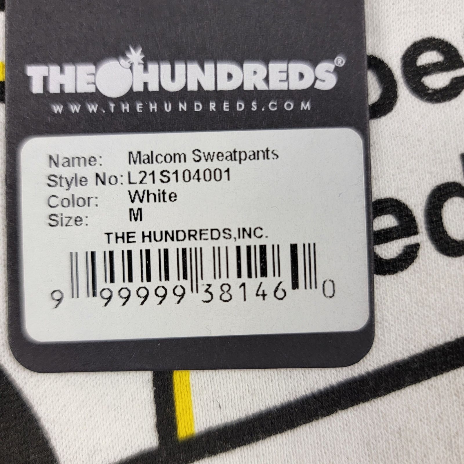 The Hundreds The Hundreds x Jurassic Park Mens Joggers White Sz M (826) Size US 34 / EU 50 - 9 Thumbnail