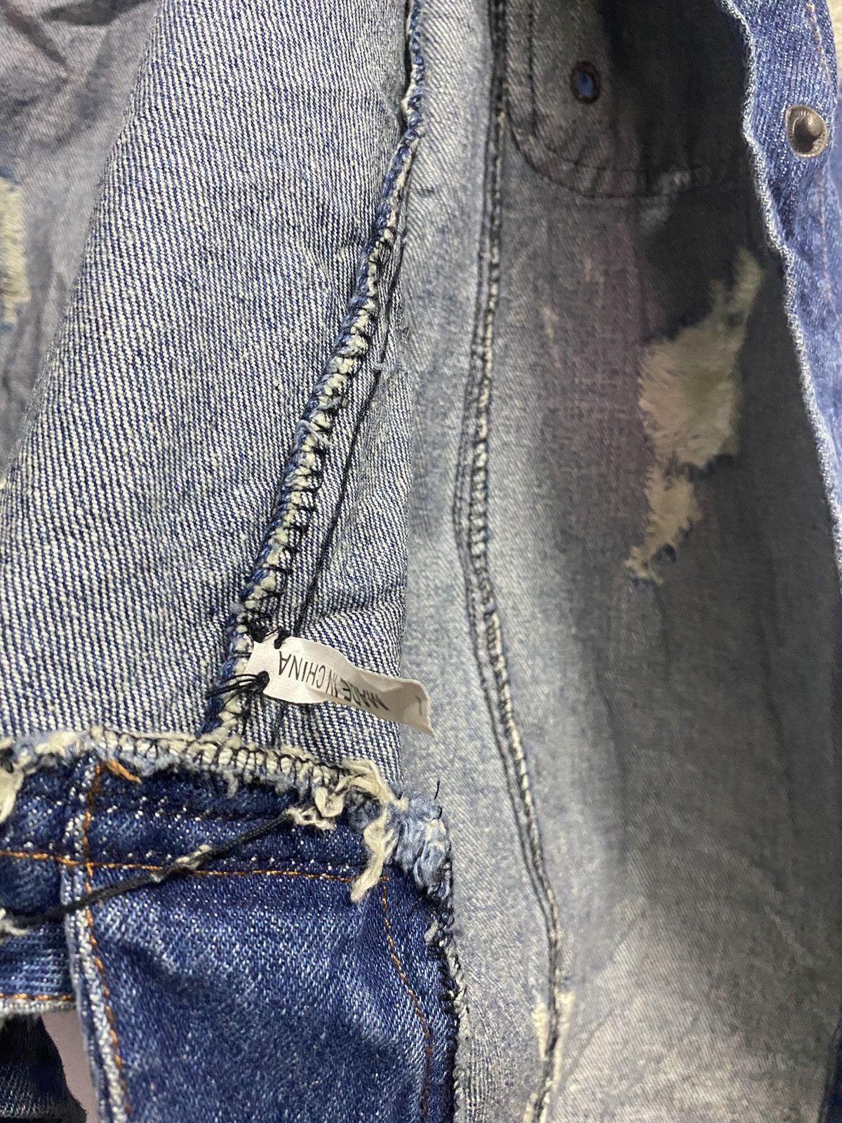 Japanese Brand Japanese Button up Denim Jean Shirt Women Fashion Distressed Size M / US 6-8 / IT 42-44 - 15 Thumbnail