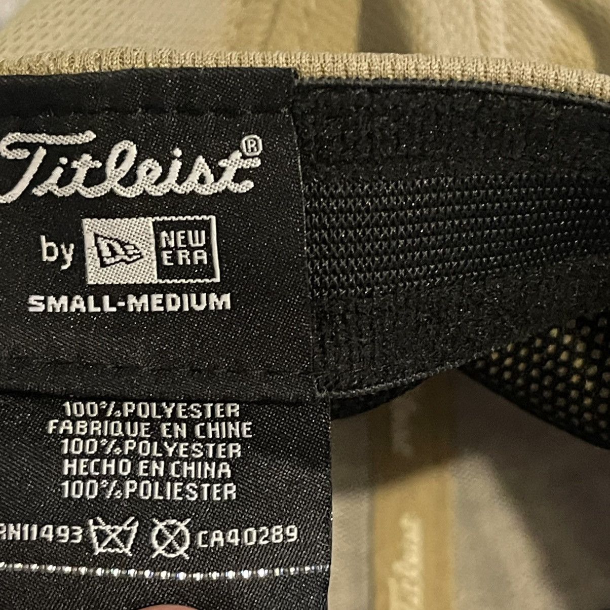 New Era Titleist by New Era Golf Hat Mens Small-Medium Tan Mesh Cap Size ONE SIZE - 3 Thumbnail