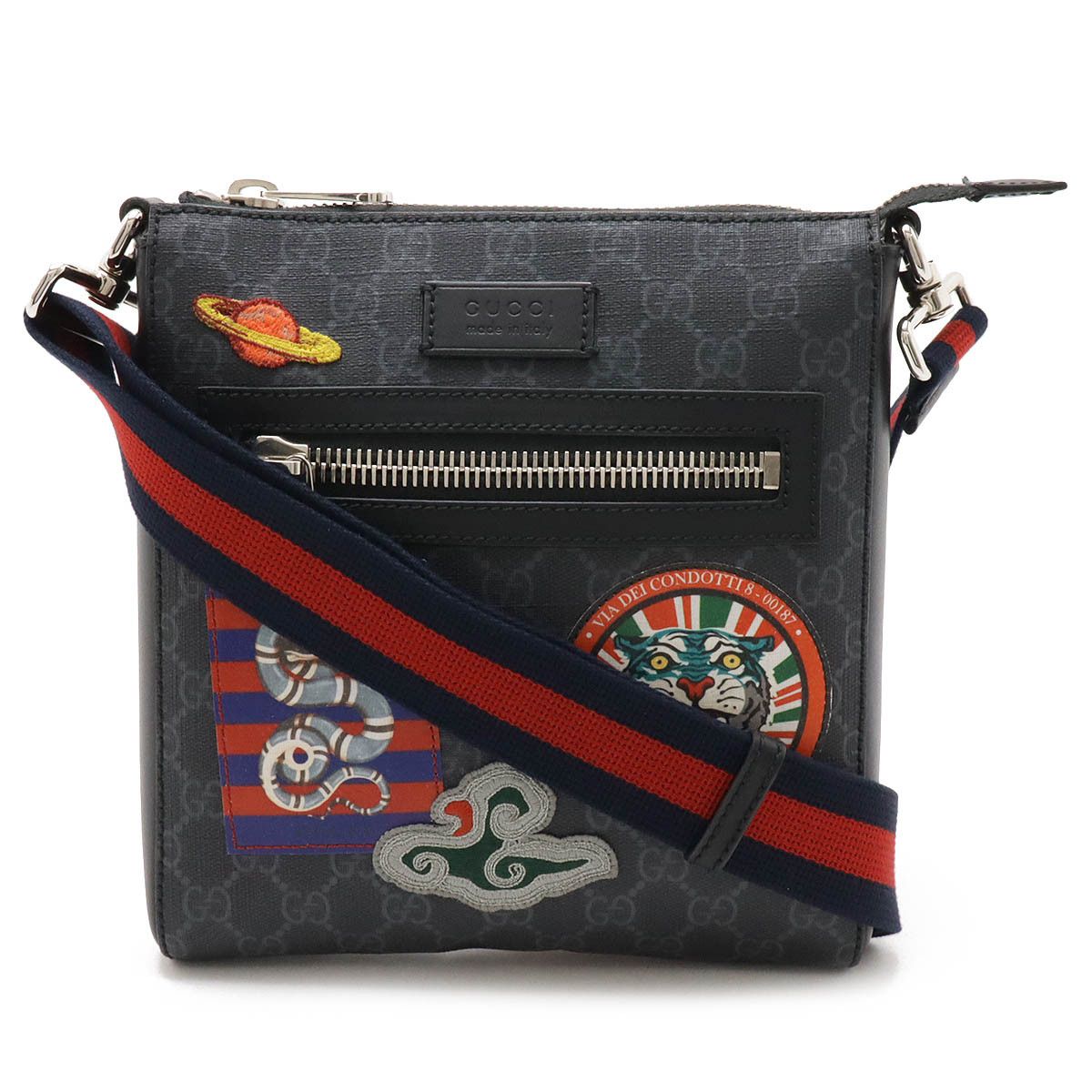 Gucci Gucci GG Supreme Courier Shoulder Bag Messenger Pvc Leather 547751 Leather Shoulder Bag 547751 in Black, Women's