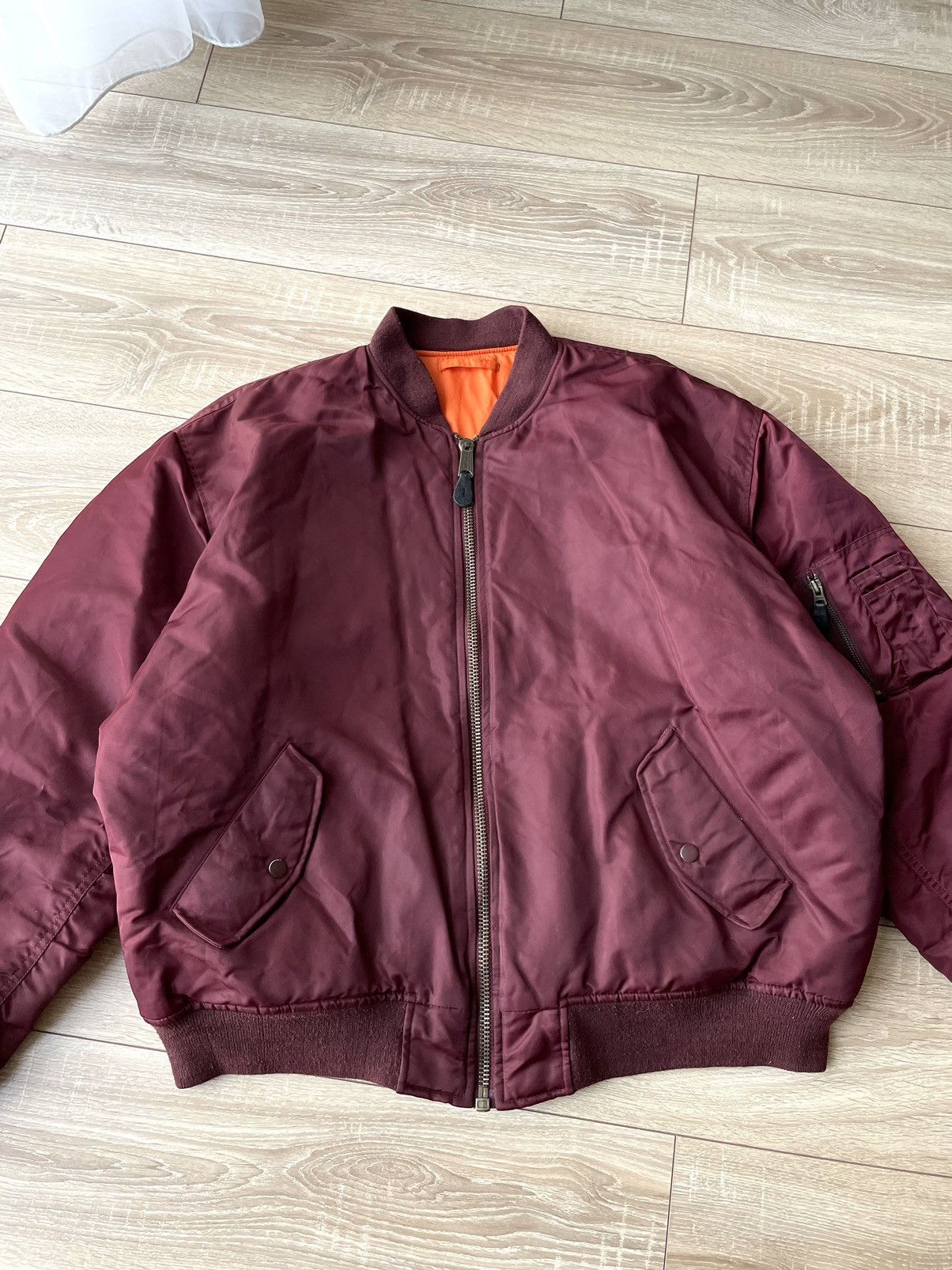 Vintage Vintage CWU MA-1 Flight Military Bomber Jacket Boxy Size US XXL / EU 58 / 5 - 3 Thumbnail