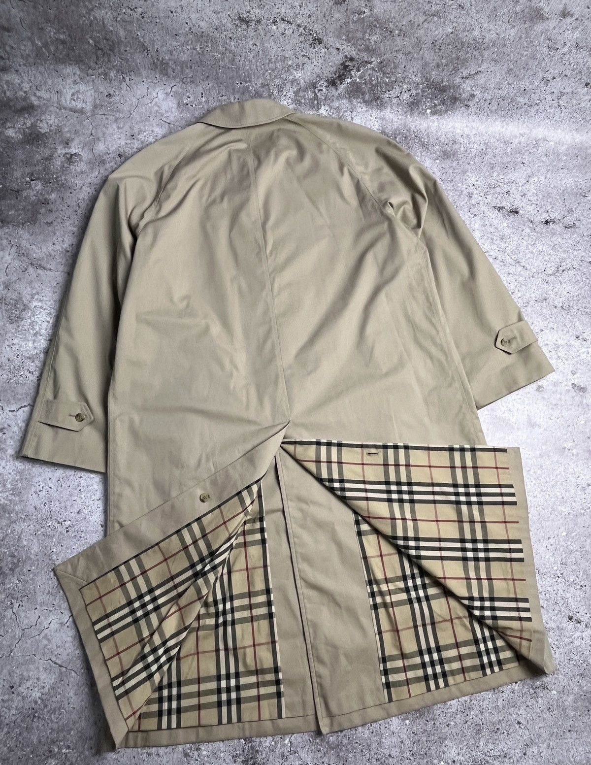 Burberry × Vintage Rare🔥Vintage Burberry London Nova Check Trench Coat Size US L / EU 52-54 / 3 - 9 Thumbnail