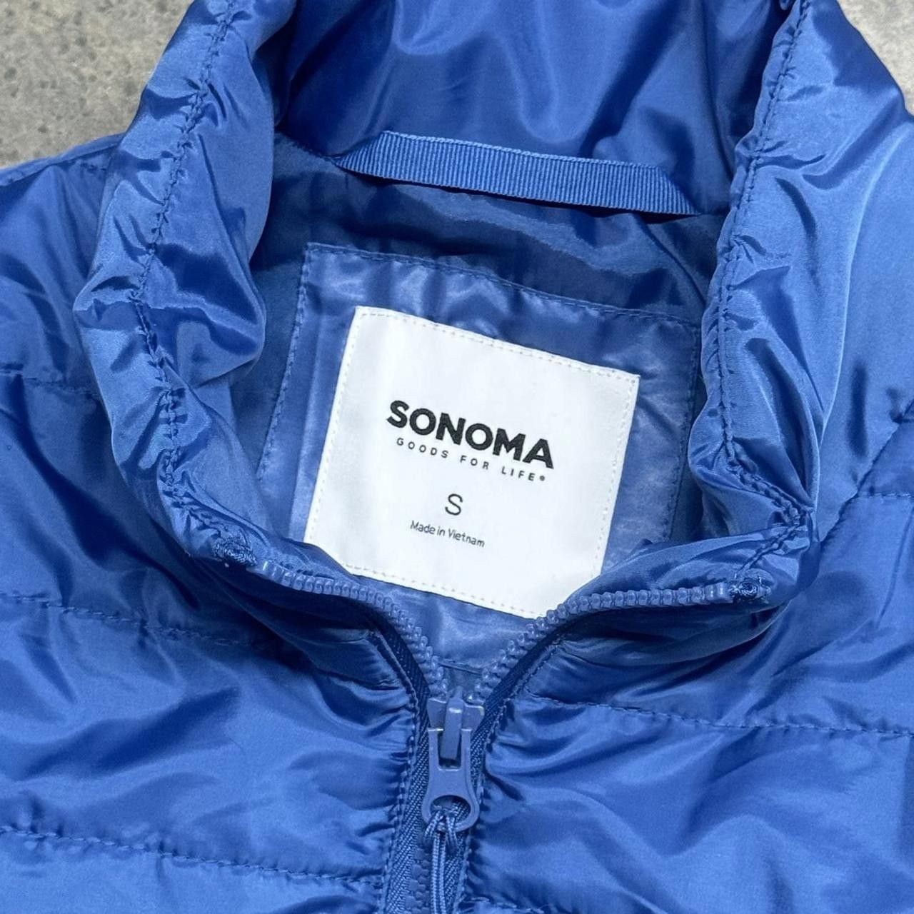 Sonoma × Vintage VTG Y2K Blue Sonoma Zip Up Puffer Vest Size US S / EU 44-46 / 1 - 5 Thumbnail