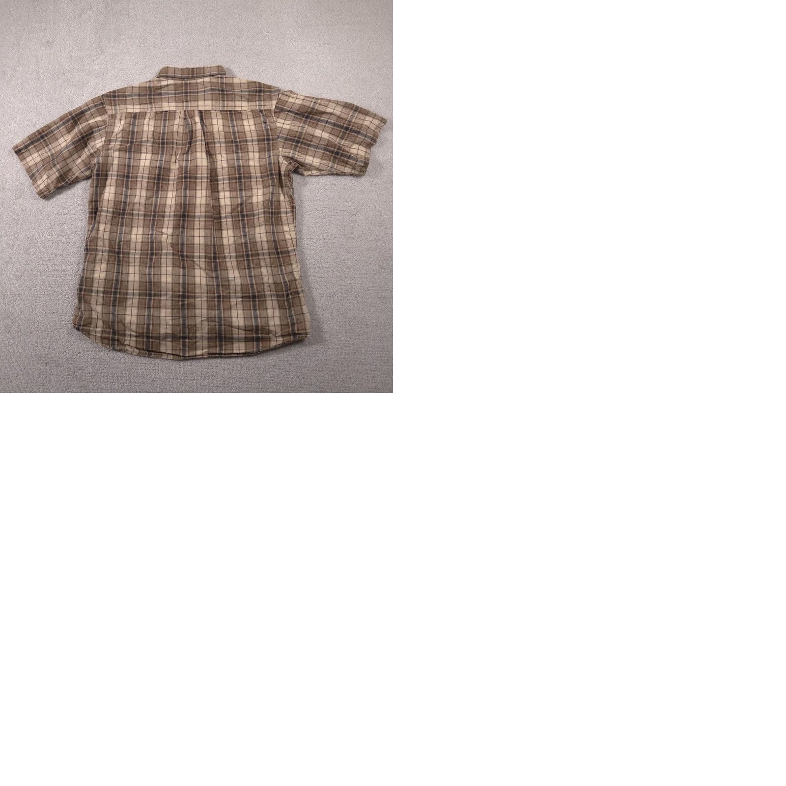 Vintage RedHead Shirt Mens Large Brown Plaid Short Sleeve Button-Front Pocketed Size US L / EU 52-54 / 3 - 9 Thumbnail