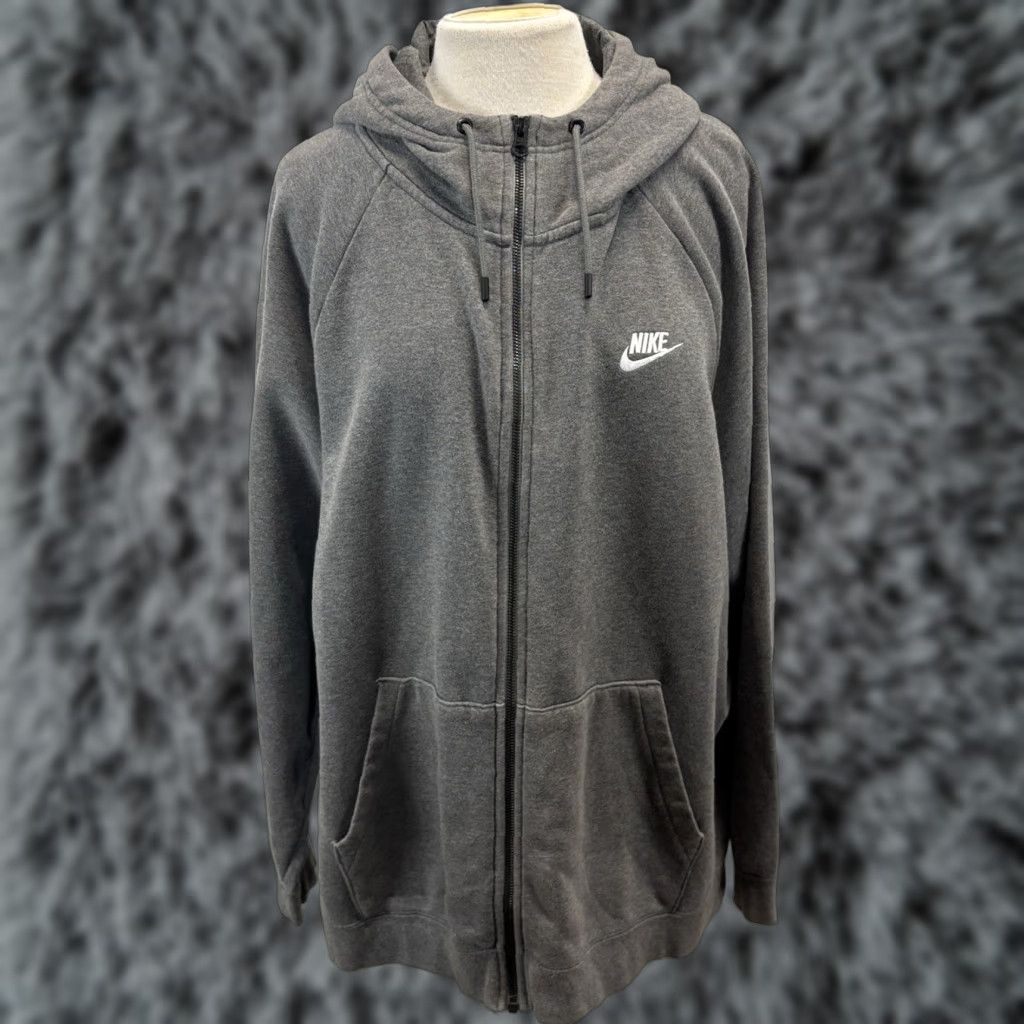 Nike Nike Sportswear Club Fleece Hoodie Sweatshirt Women’s 2X Plus Grey Full Zip Size XXL / US 16-18 / IT 52-54 - 1 Thumbnail