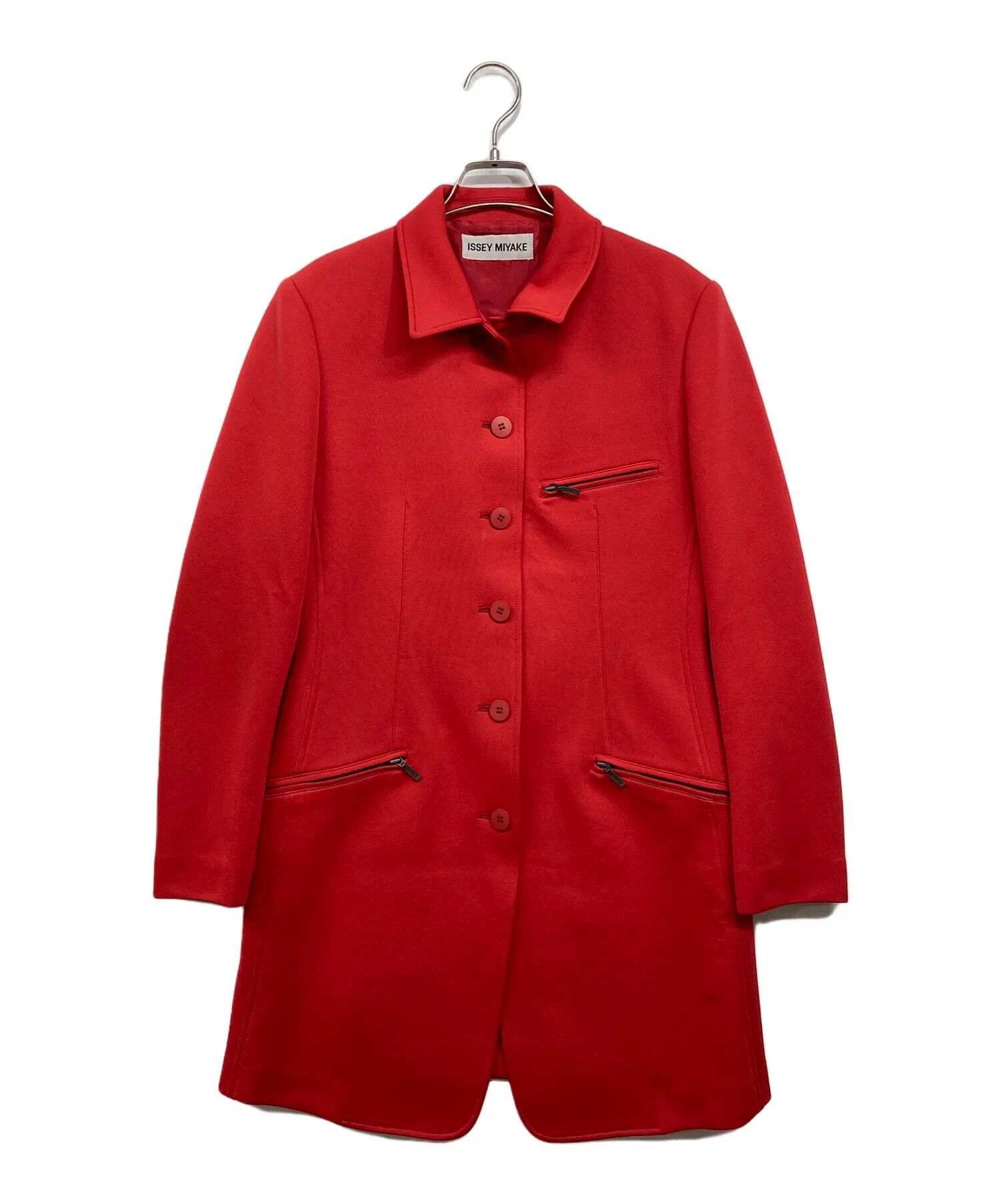 Issey Miyake ISSEY MIYAKE Red Jacket for Women Size US M / EU 48-50 / 2 - 1 Thumbnail
