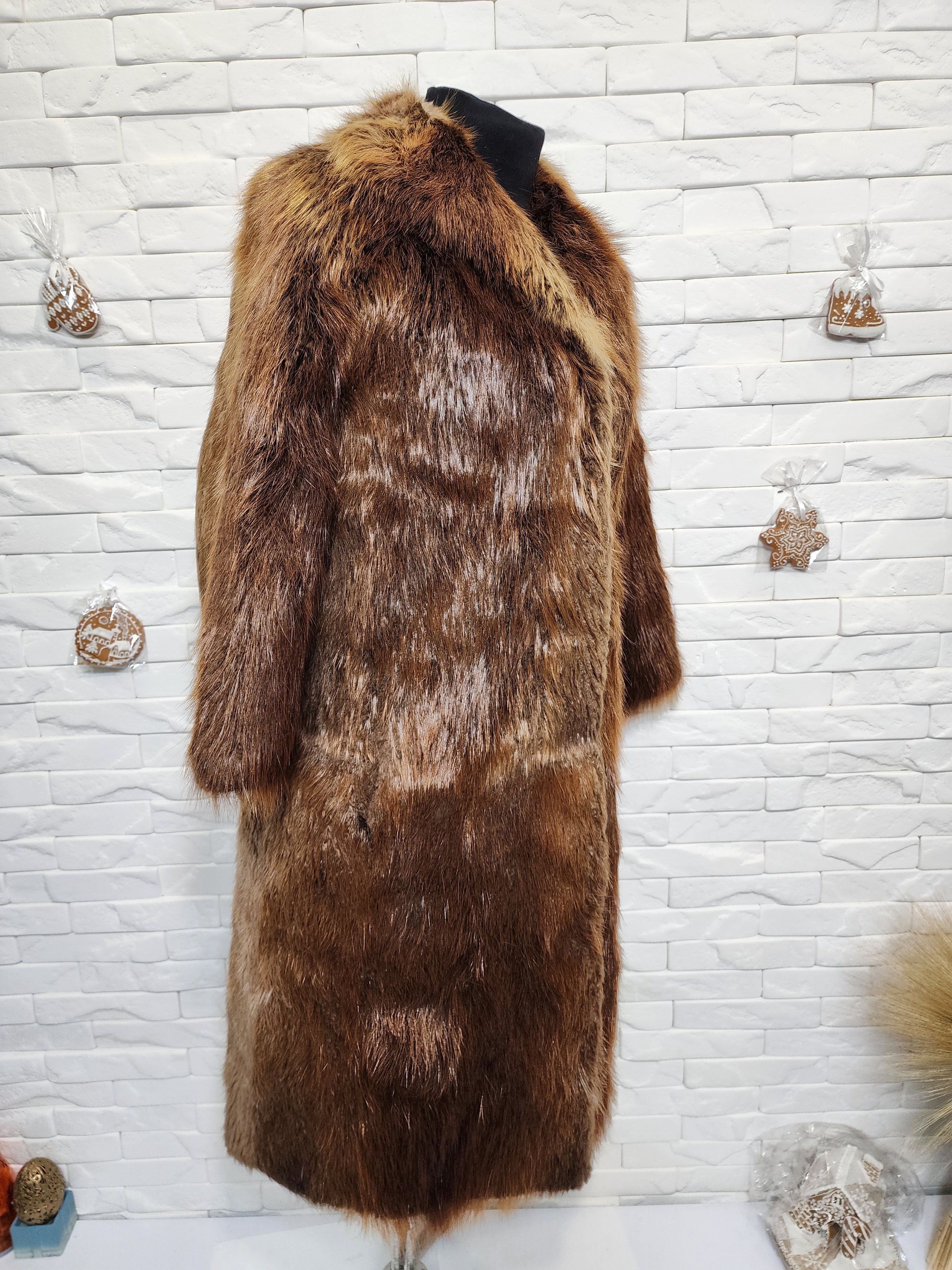 Uniqlo Brown Fur Coat - Women's Vintage Fur Size M / US 6-8 / IT 42-44 - 3 Thumbnail