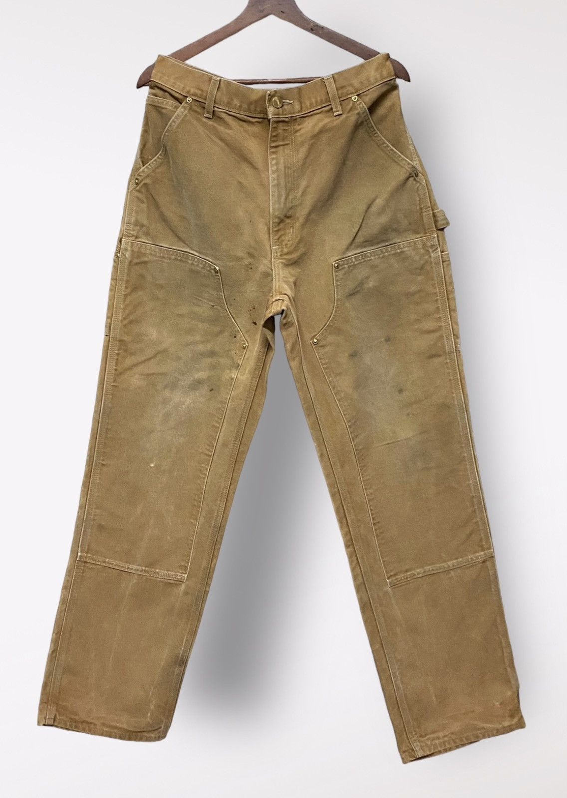 image of Best Offervintage Carhartt Double Knee Made In Usa Pants in Brown, Men's (Size 34)