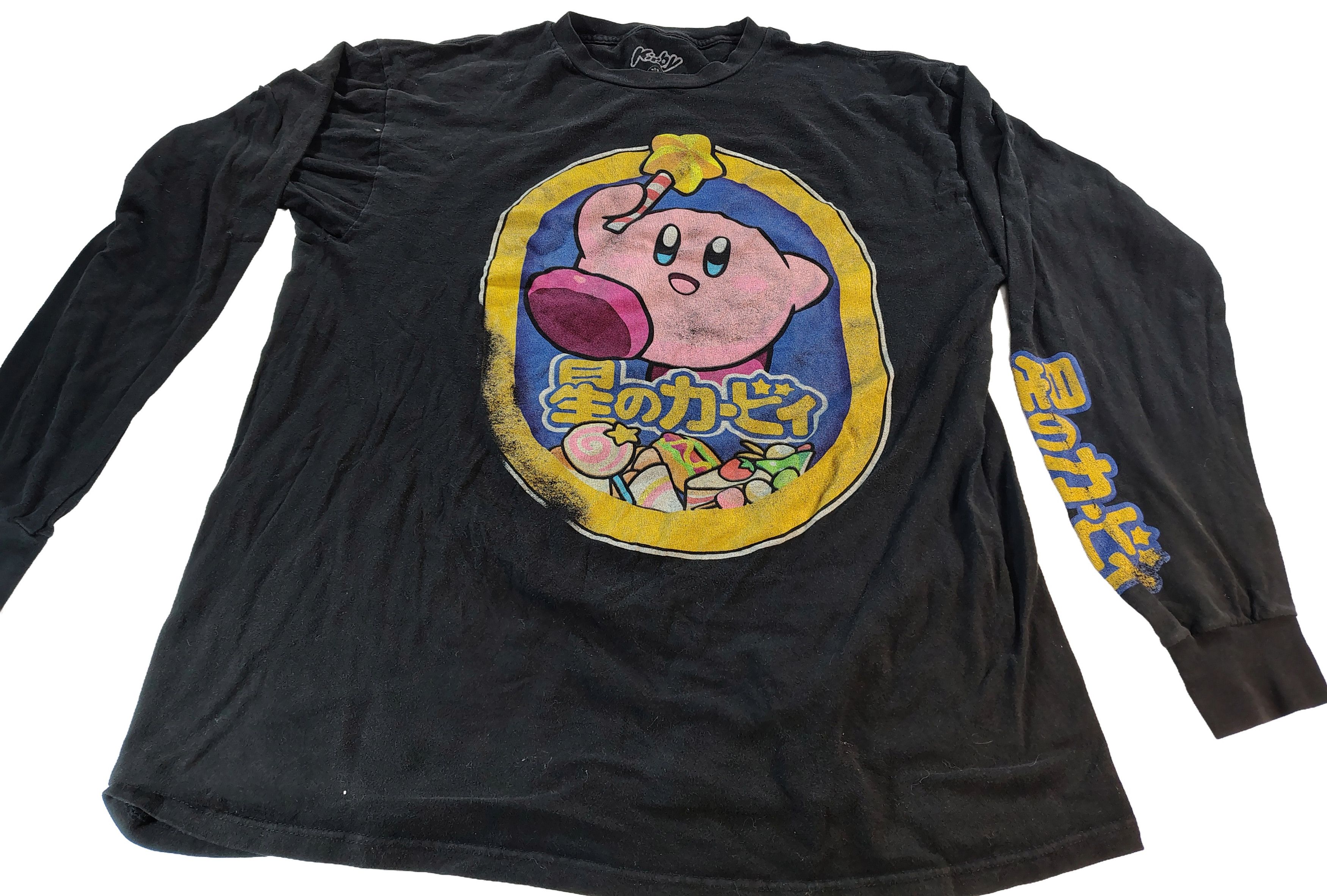 Nintendo Men's Vintage Large Japanese Kirby Graphic T-Shirt Size US L / EU 52-54 / 3 - 1 Thumbnail