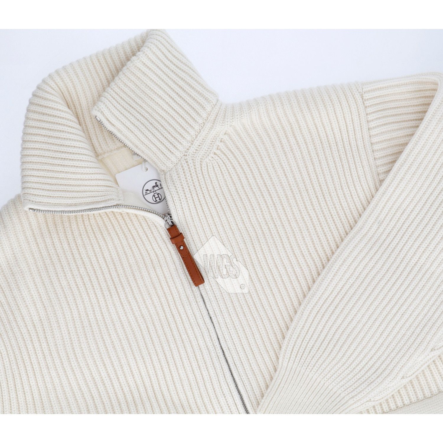 Hermes Hermes H Wool knit jacket Blanc Naturel Size 36 Size XS / US 0-2 / IT 36-38 - 10 Thumbnail