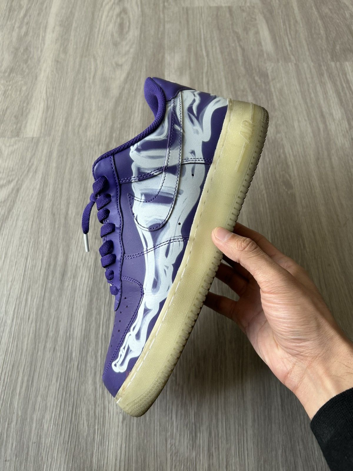 Nike Nike Air Force 1 Low 07’ Purple Skeleton Size 11 Size US 11 / EU 44 - 12 Thumbnail