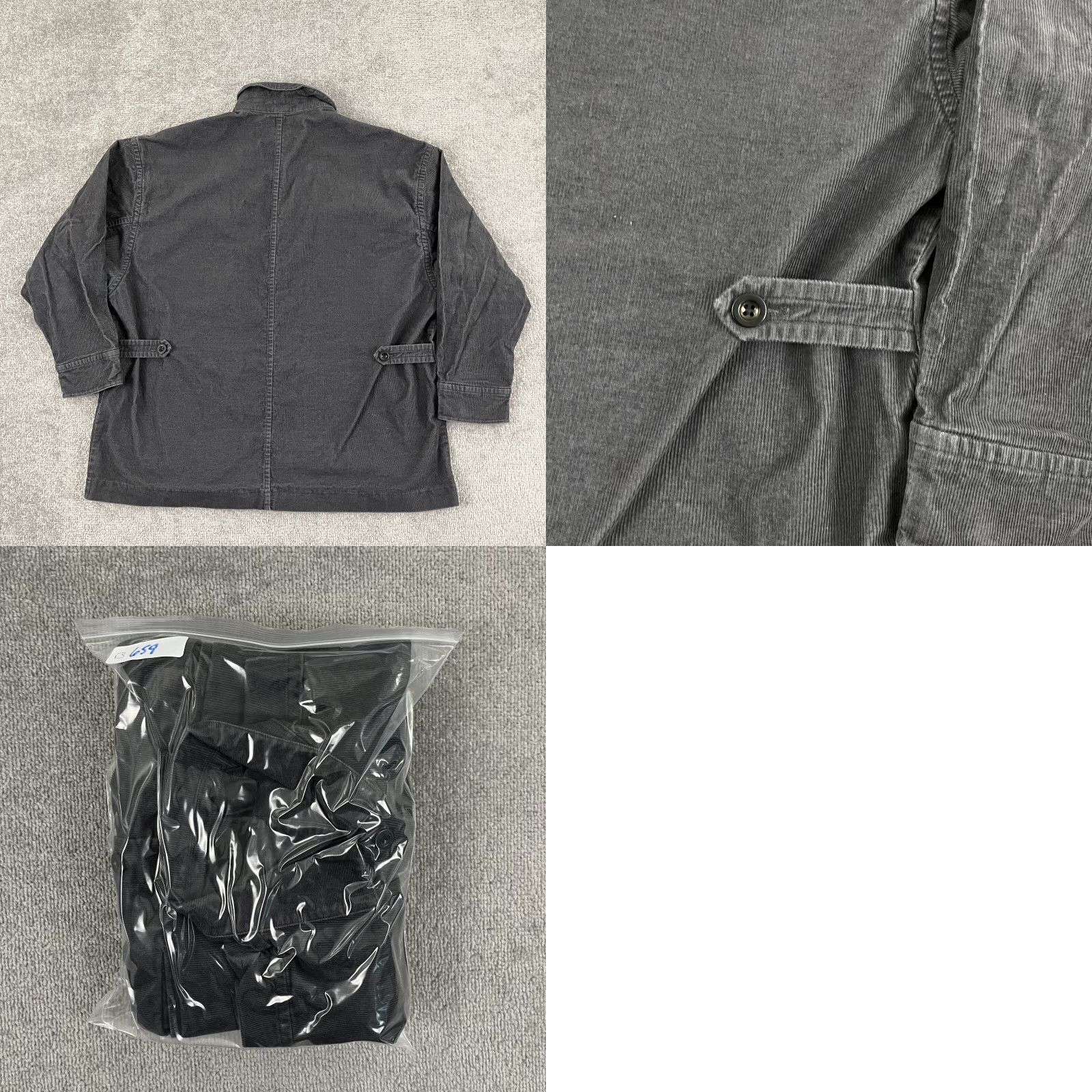 Vintage VINTAGE Jenni Kayne Shirt Jacket Womens 2XL Gray Corduroy Button-Up Casual Fall Winter Size XXL / US 16-18 / IT 52-54 - 8 Thumbnail