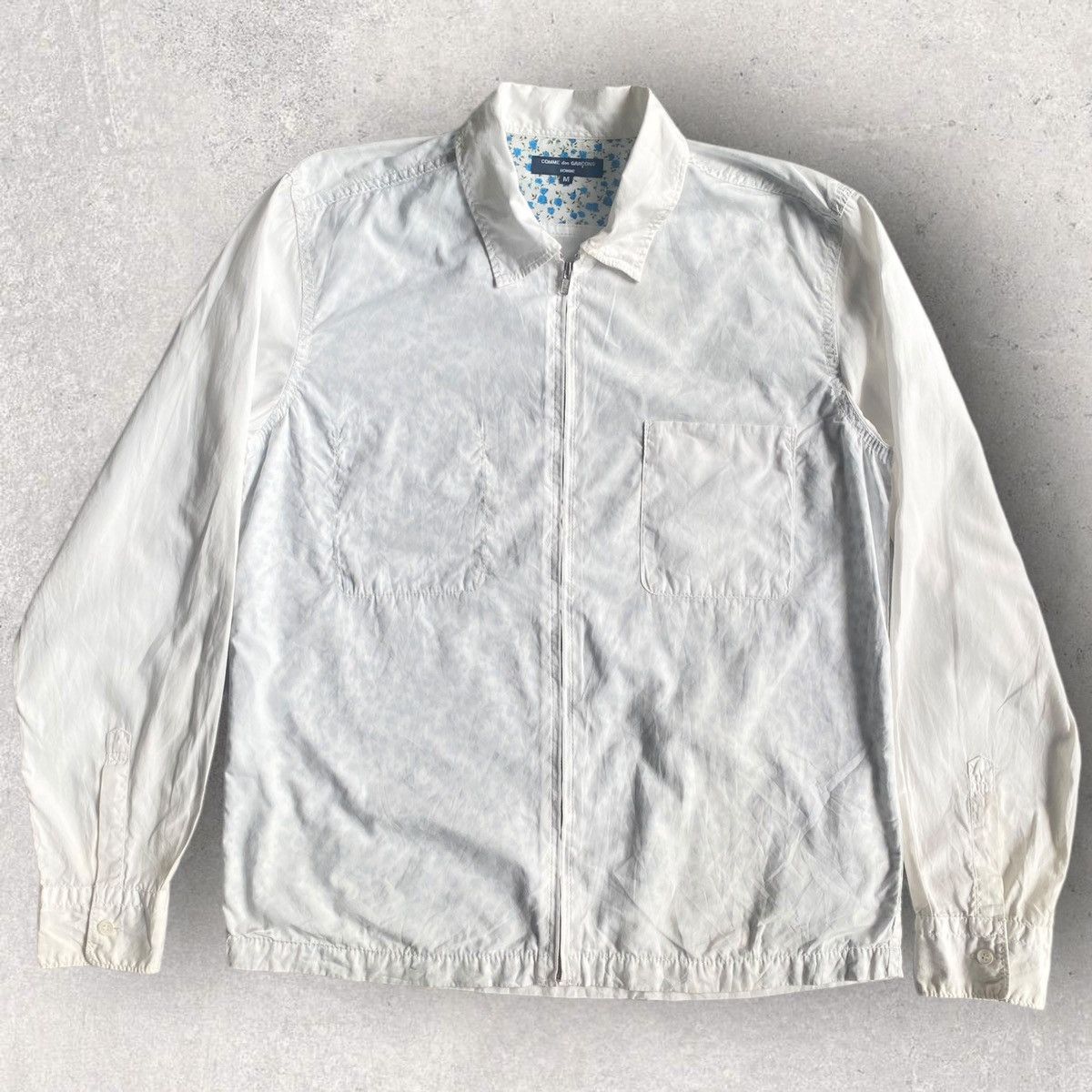 Comme des Garcons CDGH Zip Up Floral Layer Shirt Size US M / EU 48-50 / 2 - 3 Thumbnail