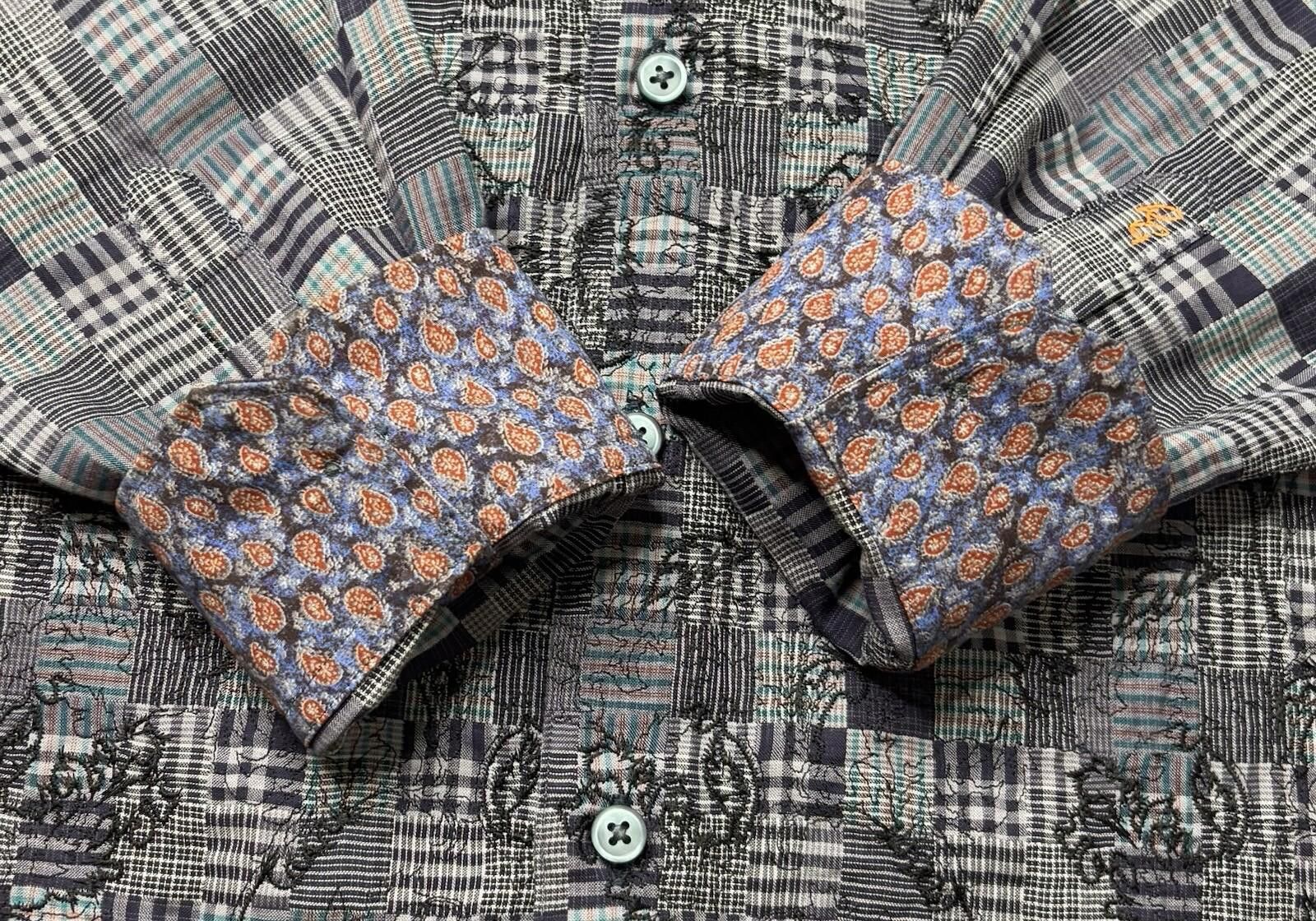 Robert Graham Robert Graham Shirt Mens S Classic Fit Embroidered Patchwork Size US S / EU 44-46 / 1 - 11 Thumbnail