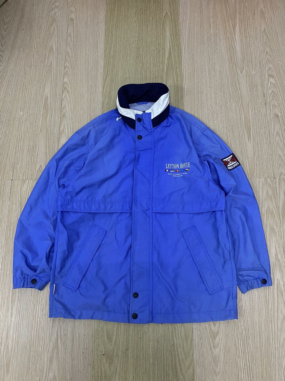image of Formula Uno x Racing Vintage Leyton House Racing Jacket in Blue, Men's (Size Medium)