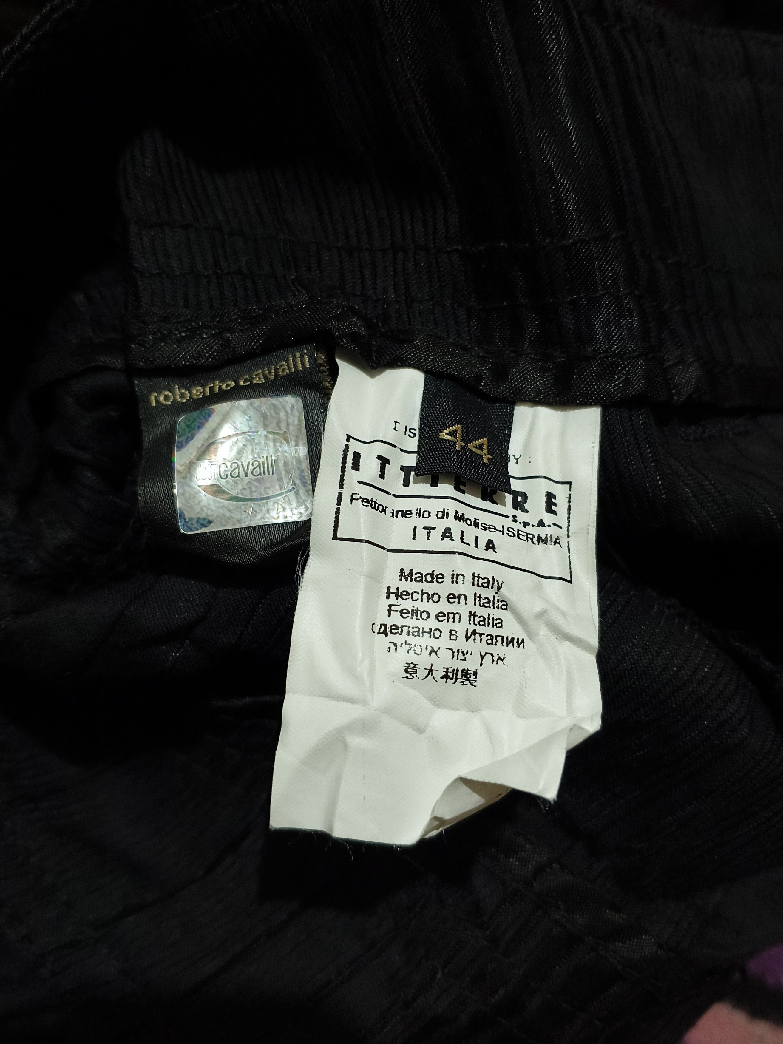 Just Cavalli Just Cavalli Gothic and Punk Crinkle Panel Midi Skirt Dark Size 30" / US 8 / IT 44 - 13 Thumbnail