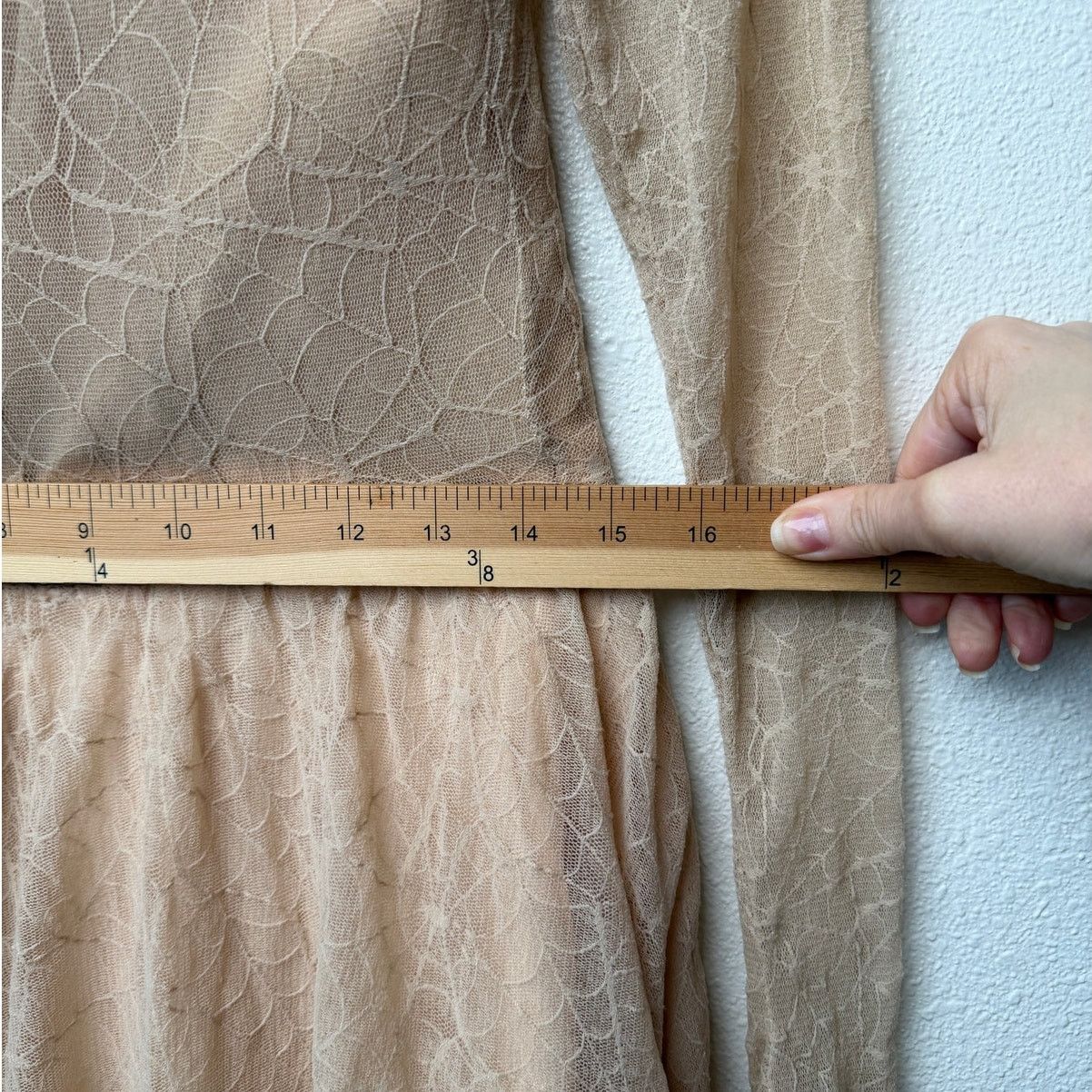 Other Ninivah Khomo Tan Lace Long Sleeve Mini Dress US XS/S Size XS / US 0-2 / IT 36-38 - 19 Thumbnail