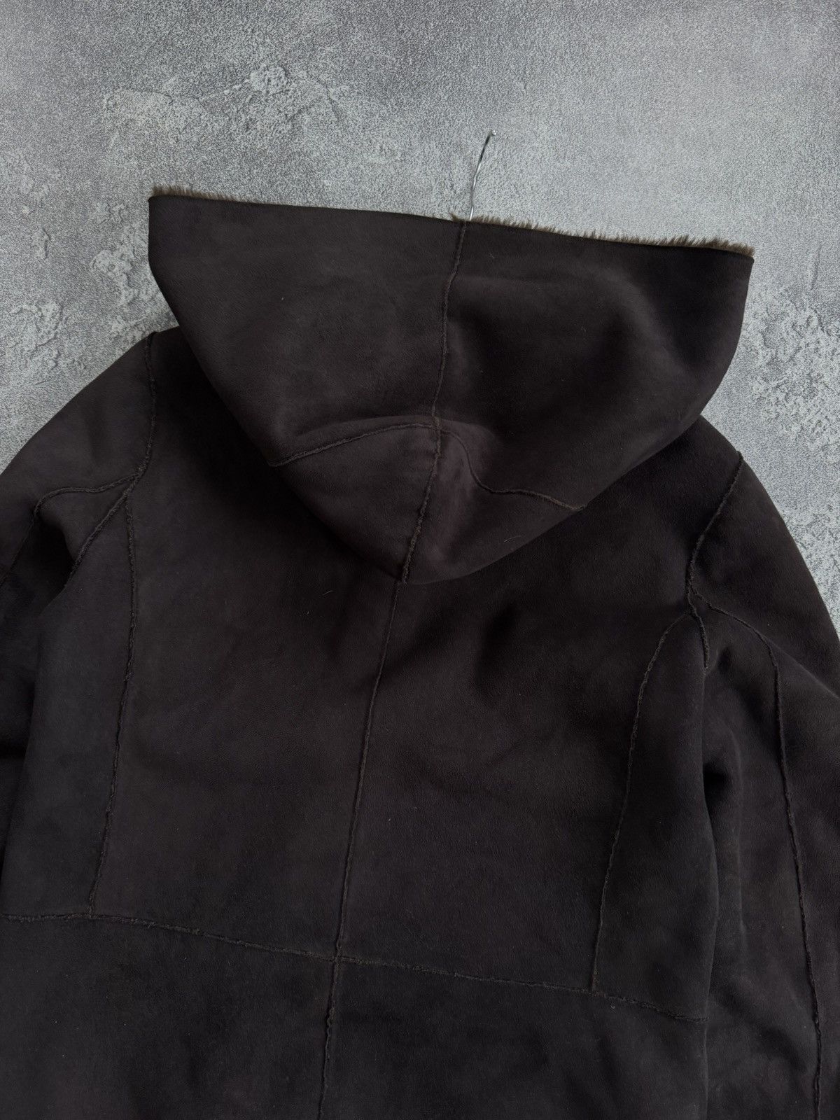 Armani Armani Jeans EU44/US8 brown Faux Fur coat hooded jacket 90s Size M / US 6-8 / IT 42-44 - 22 Thumbnail