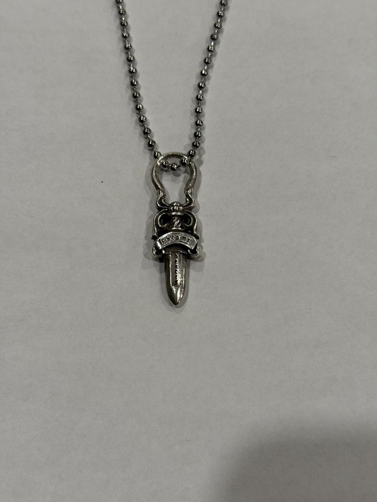 Chrome Hearts Chrome Hearts Dagger Pendant Silver Ball Chain Necklace #5 Size ONE SIZE - 11 Thumbnail