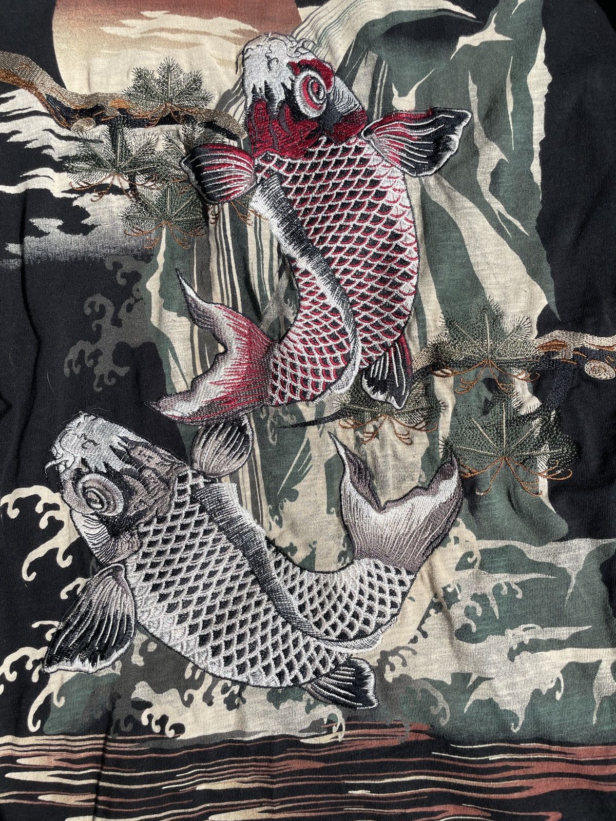 Japanese Brand 2000s Japanese Sukajan Yakuza Embroidery Long Sleeve Tee Size US XL / EU 56 / 4 - 7 Thumbnail