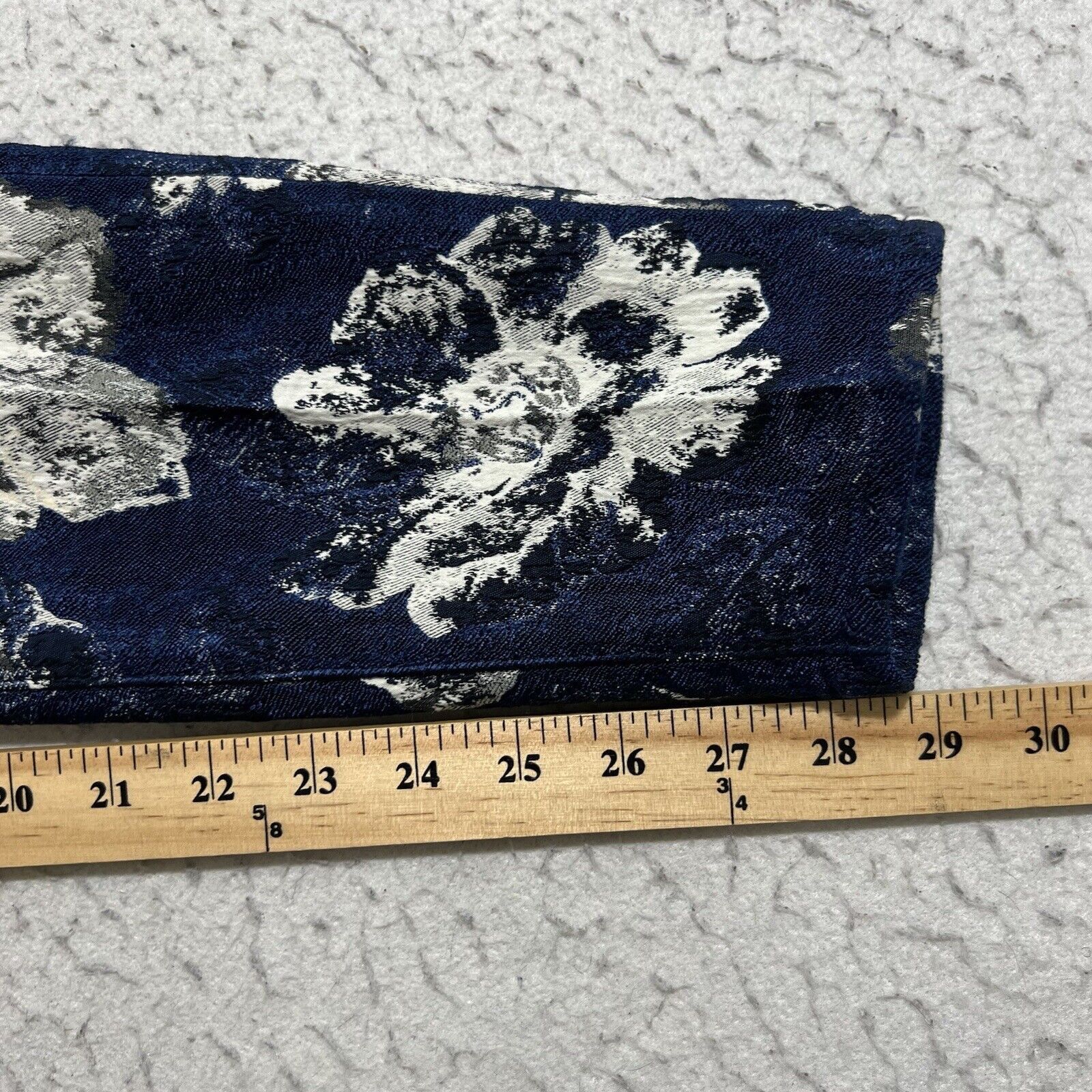 7 For All Mankind 7 For All Mankind Floral Ankle Jacquard Skinny Pants Blue Size 29" - 11 Thumbnail