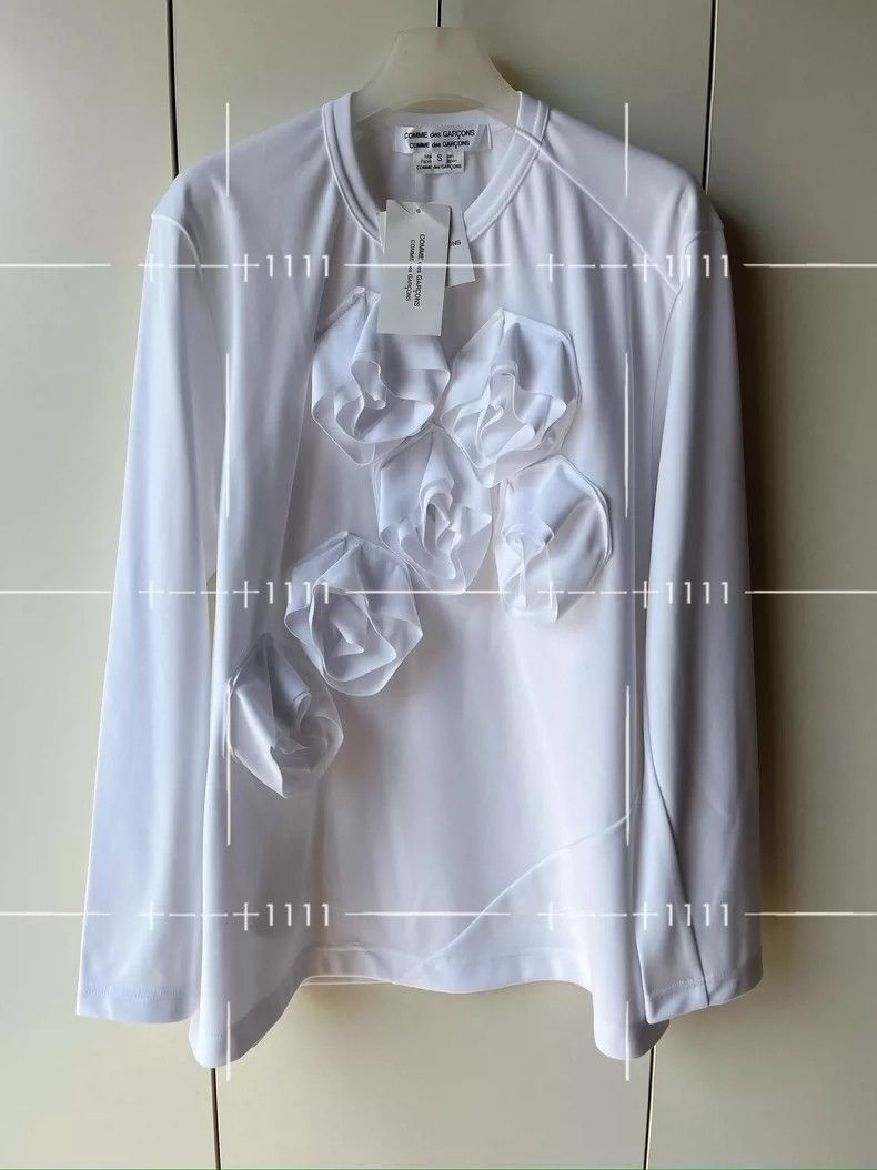 Comme des Garcons Comme Des Garcons Rose Long Sleeve T-Shirt Size S / US 4 / IT 40 - 1 Thumbnail