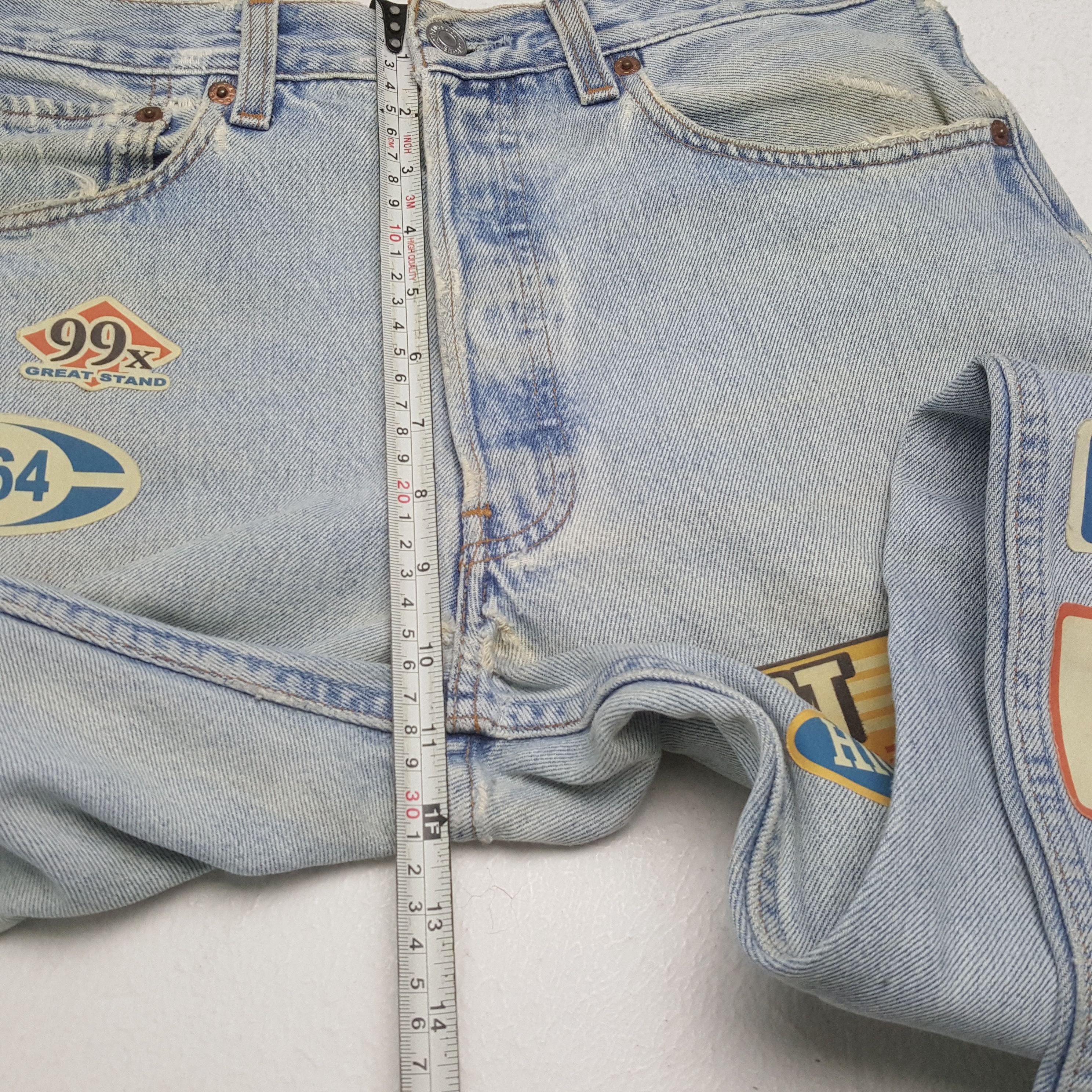 Levi's × Levi's Vintage Clothing Vintage LEVI'S Kurt Cobain Distressed Patchwork Style Jeans Size US 29 - 8 Thumbnail