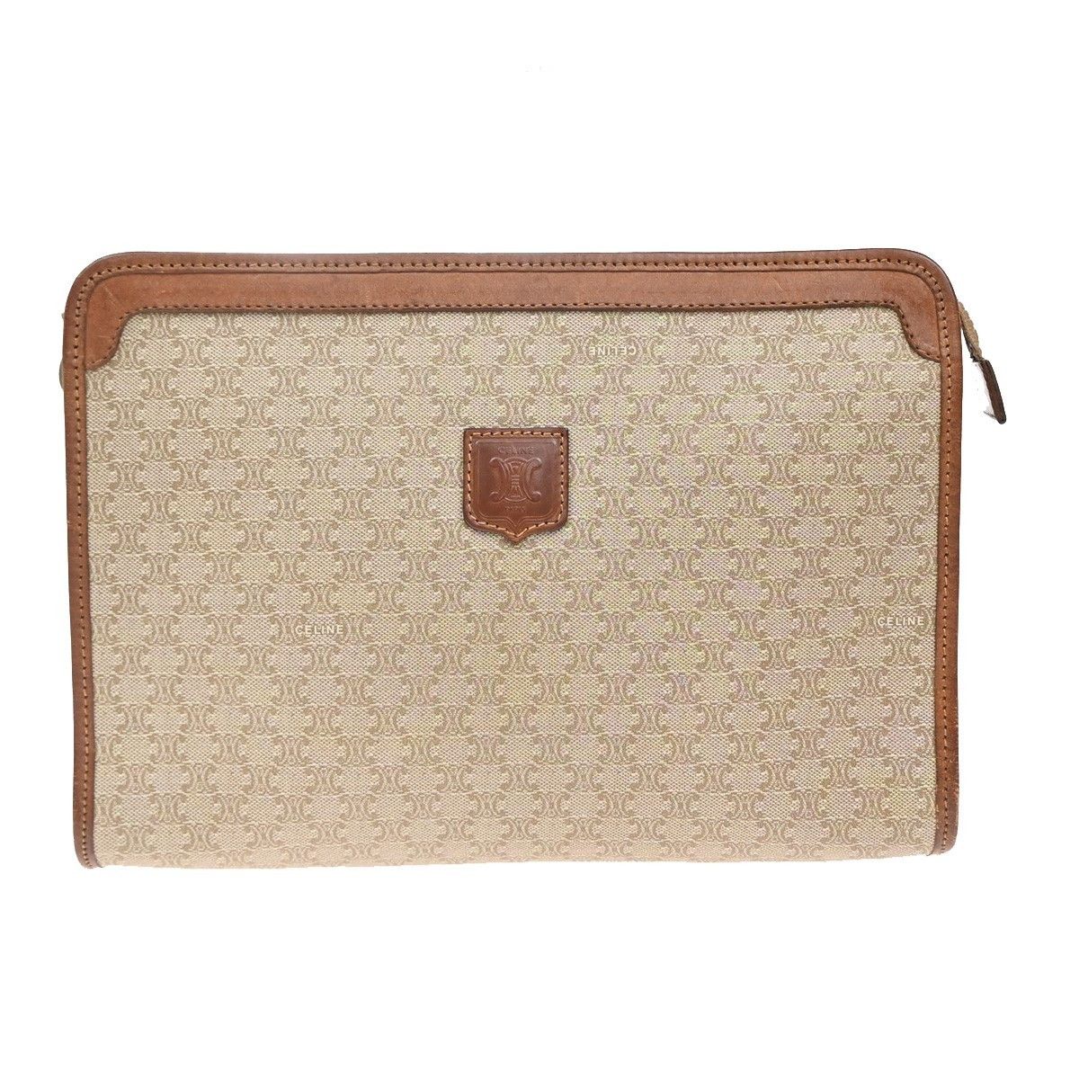 Celine Celine Macadam Pochette Canvas and Leather Size ONE SIZE - 1 Thumbnail