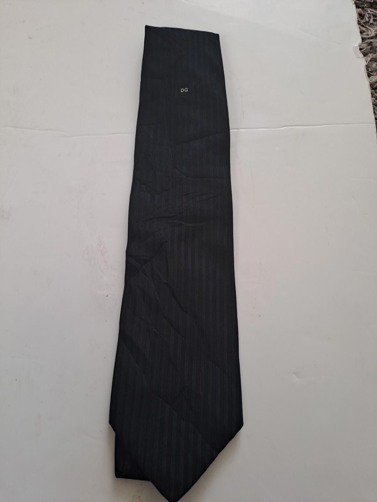 Dolce & Gabbana Dolce Gabbana Cravatte Black Striped Silk Tie Made In Italy Size ONE SIZE - 1 Thumbnail