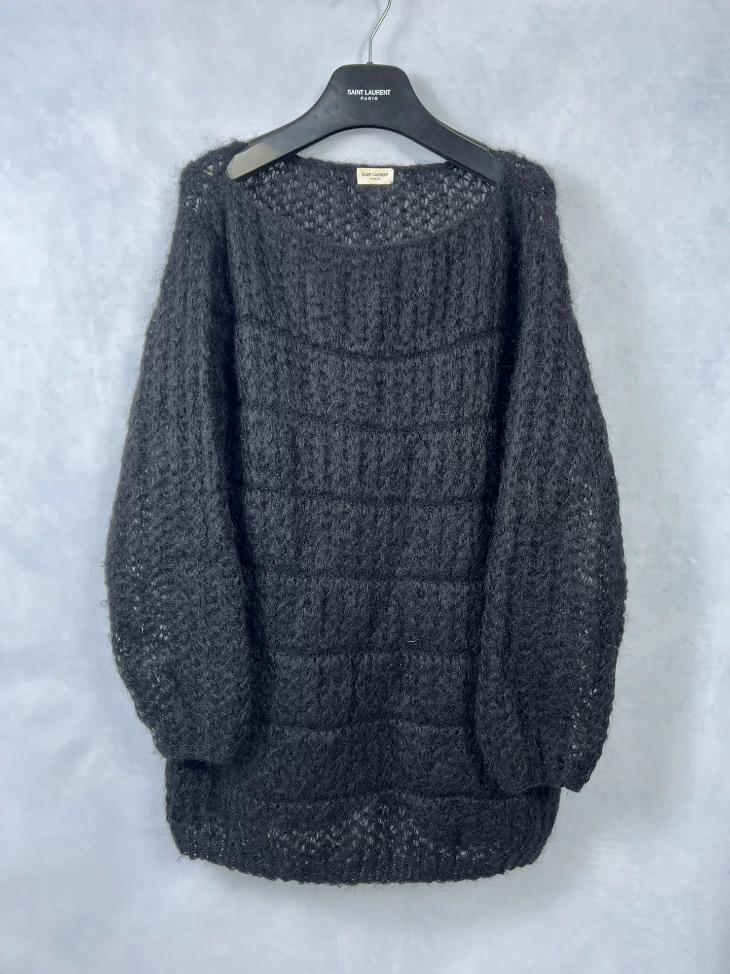 Saint Laurent Paris Saint Laurent Black Warrior Knit Sweater Size XXS / US 00 / IT 34 - 1 Thumbnail