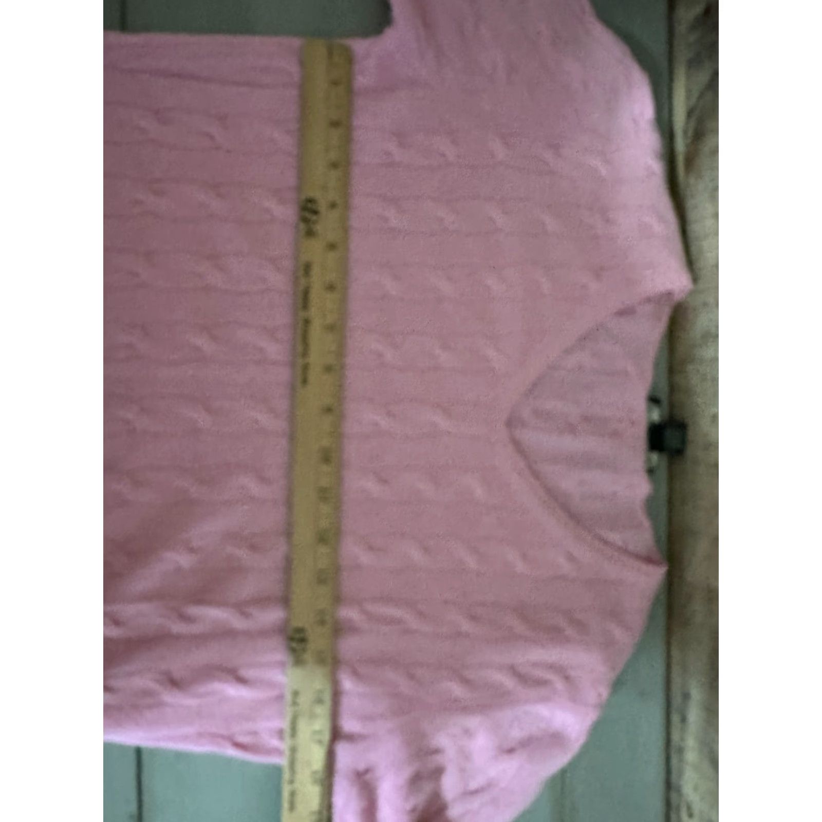 Pinko Harold's Pink V-Neck Cable-Knit Cashmere Pullover Sweater Women Medium Size M / US 6-8 / IT 42-44 - 4 Thumbnail