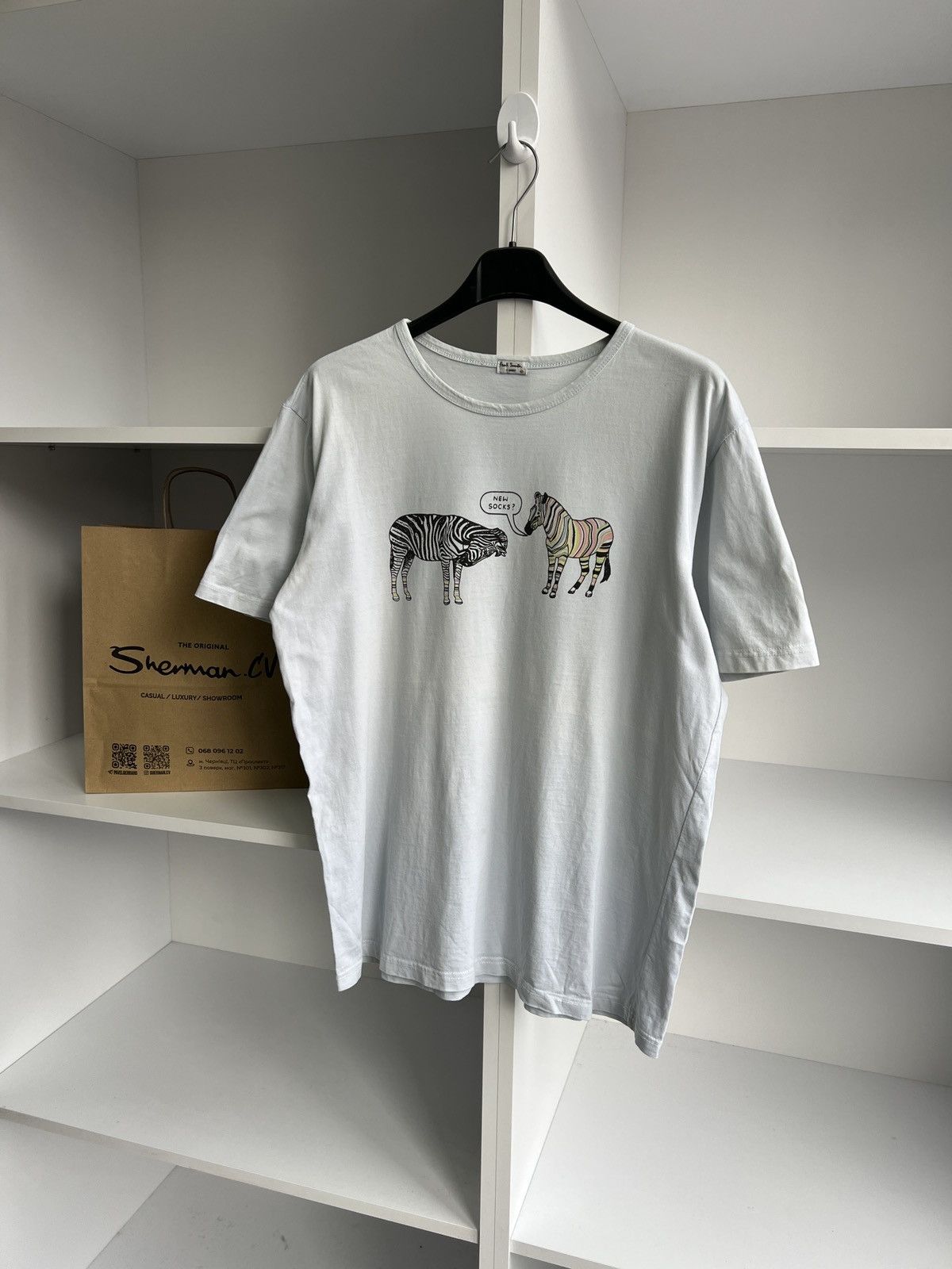 Paul Smith × Vintage Vintage Paul Smith Tee Size US XXL / EU 58 / 5 - 2 Thumbnail