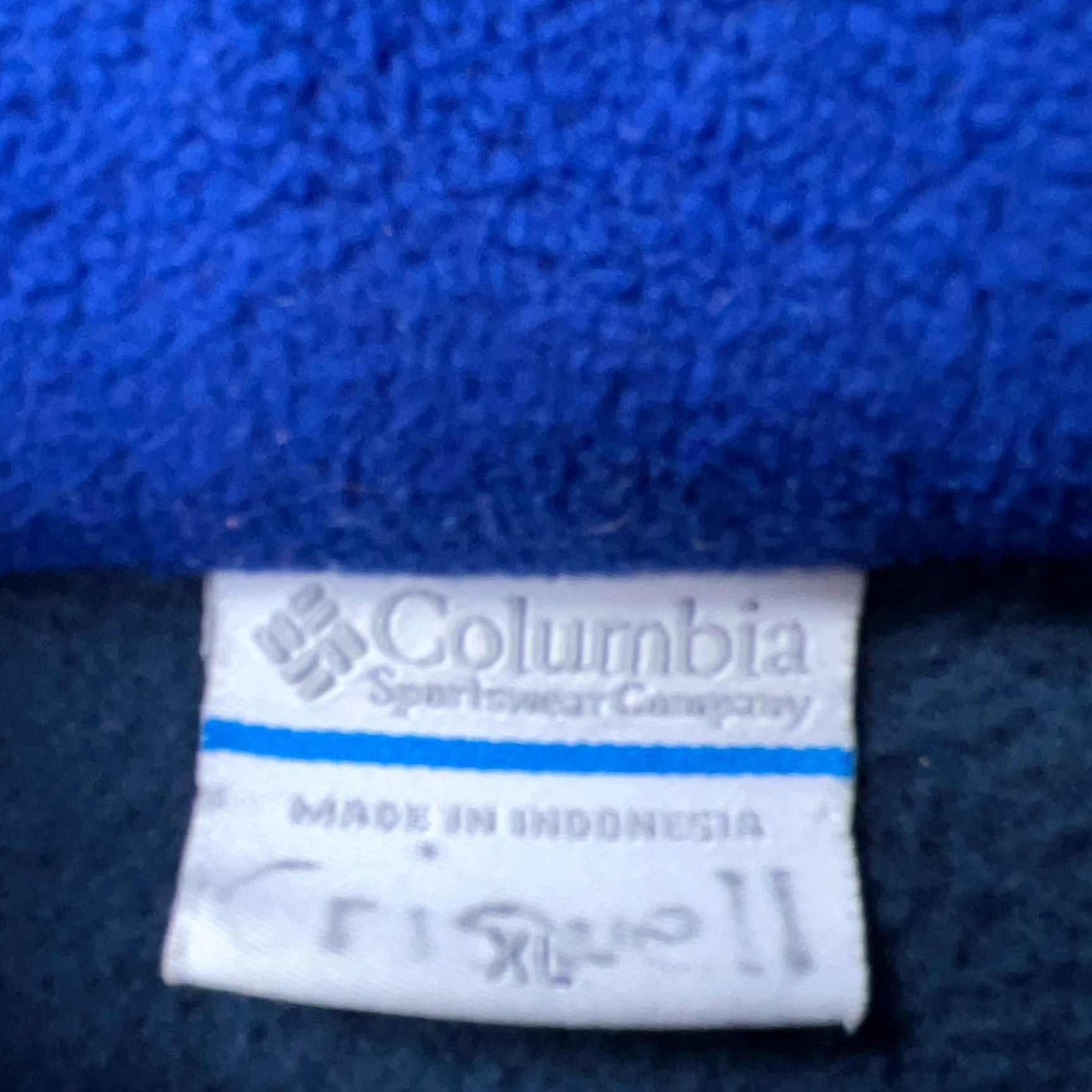 Layer 8 Columbia Jacket Men XL Blue Gray Fleece Full Zip Hiking Outdoor Summer Fall Winter Regular Pocket Embroidered Logo Size US XL / EU 56 / 4 - 5 Thumbnail