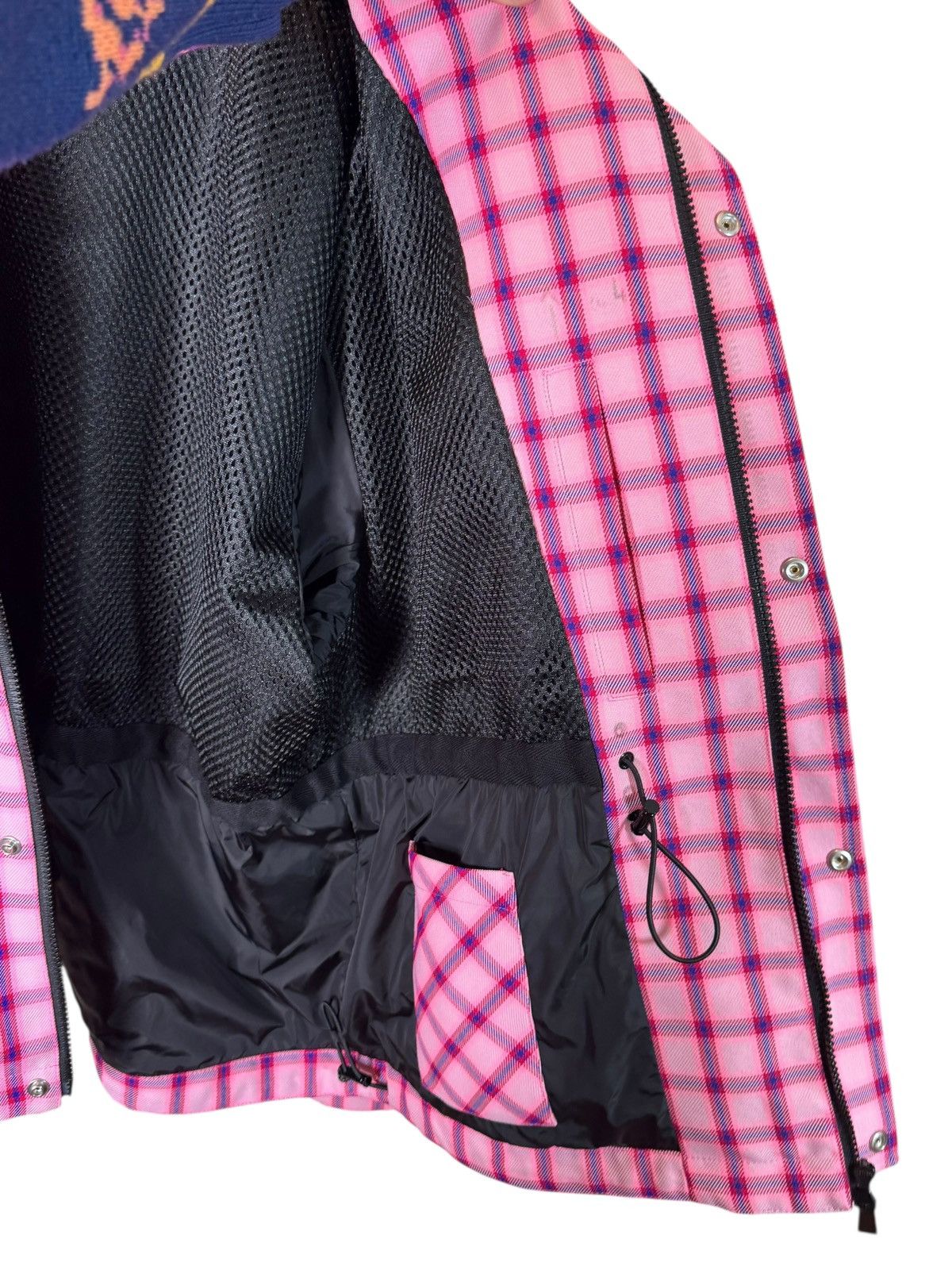 Versace Versace pink check jacket with hidden hood – size M Size US M / EU 48-50 / 2 - 9 Thumbnail