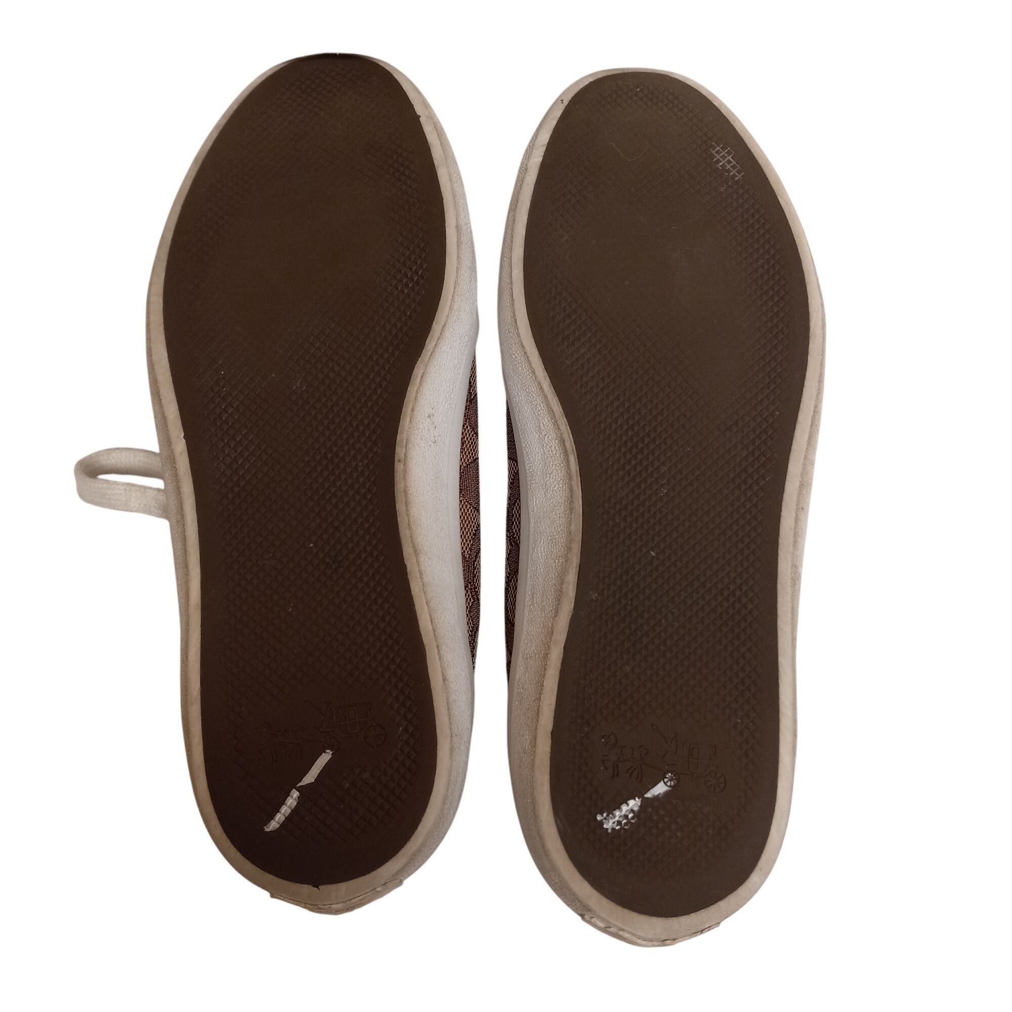 Coach Coach Size 8 8B Sneakers Signature Canvas Lace Up Brown Whit Size US 8 / IT 38 - 6 Thumbnail
