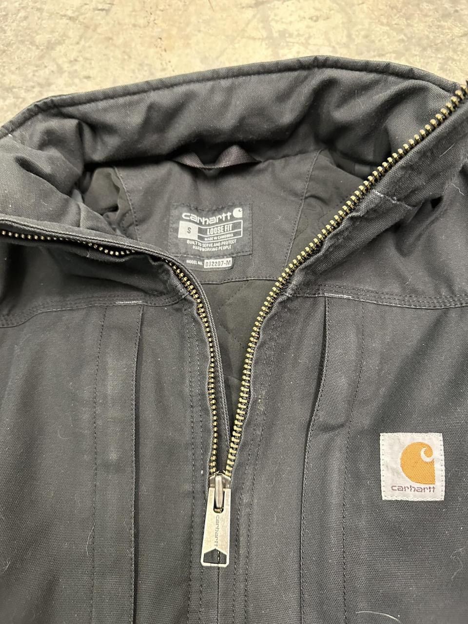 Carhartt Vintage Carhartt Fill Zip Black Jacket Size Small Size US S / EU 44-46 / 1 - 4 Thumbnail