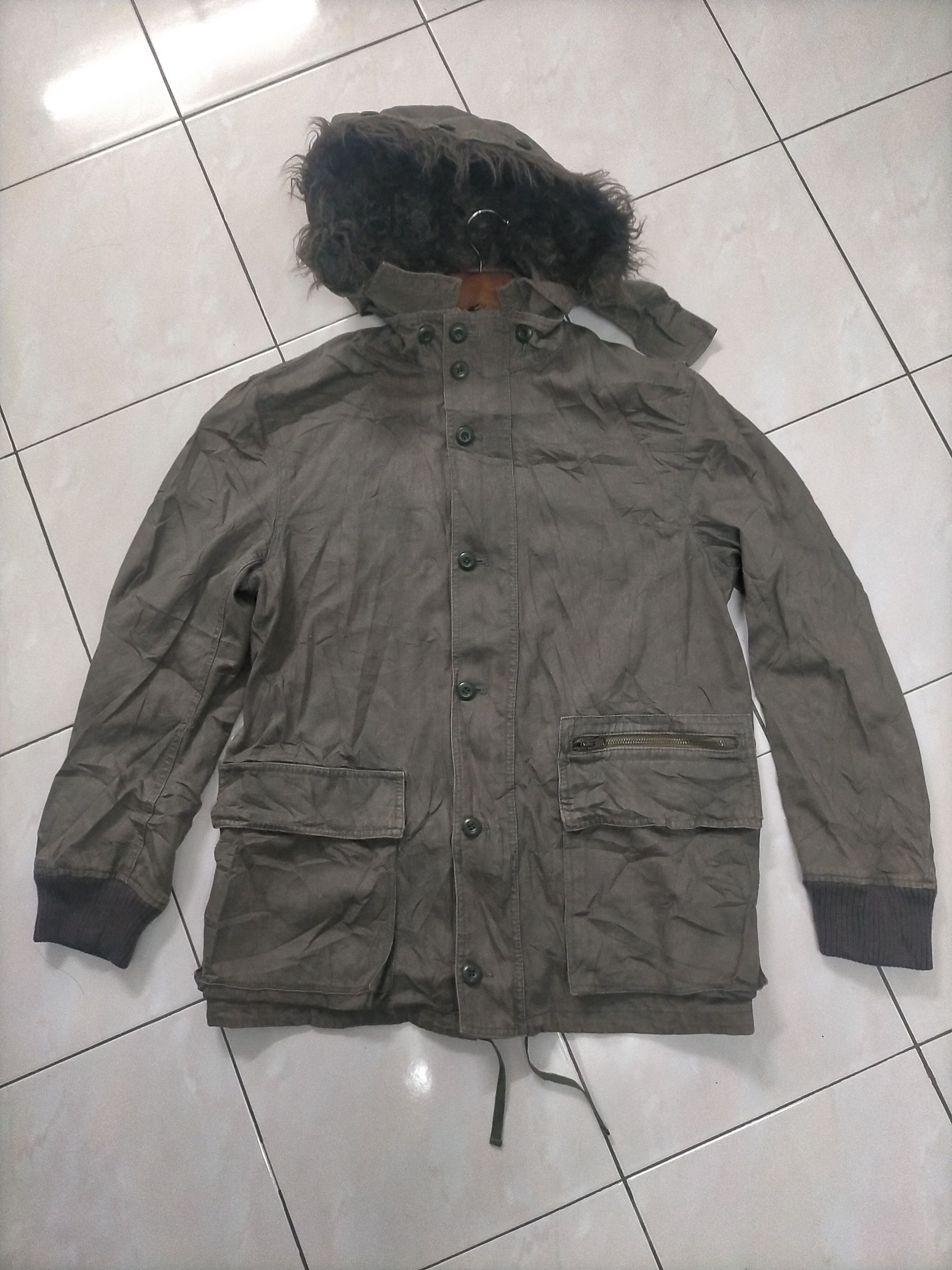 Japanese Brand × PPFM Vintage PPFM Military Parka Fur Jacket Size US L / EU 52-54 / 3 - 4 Thumbnail