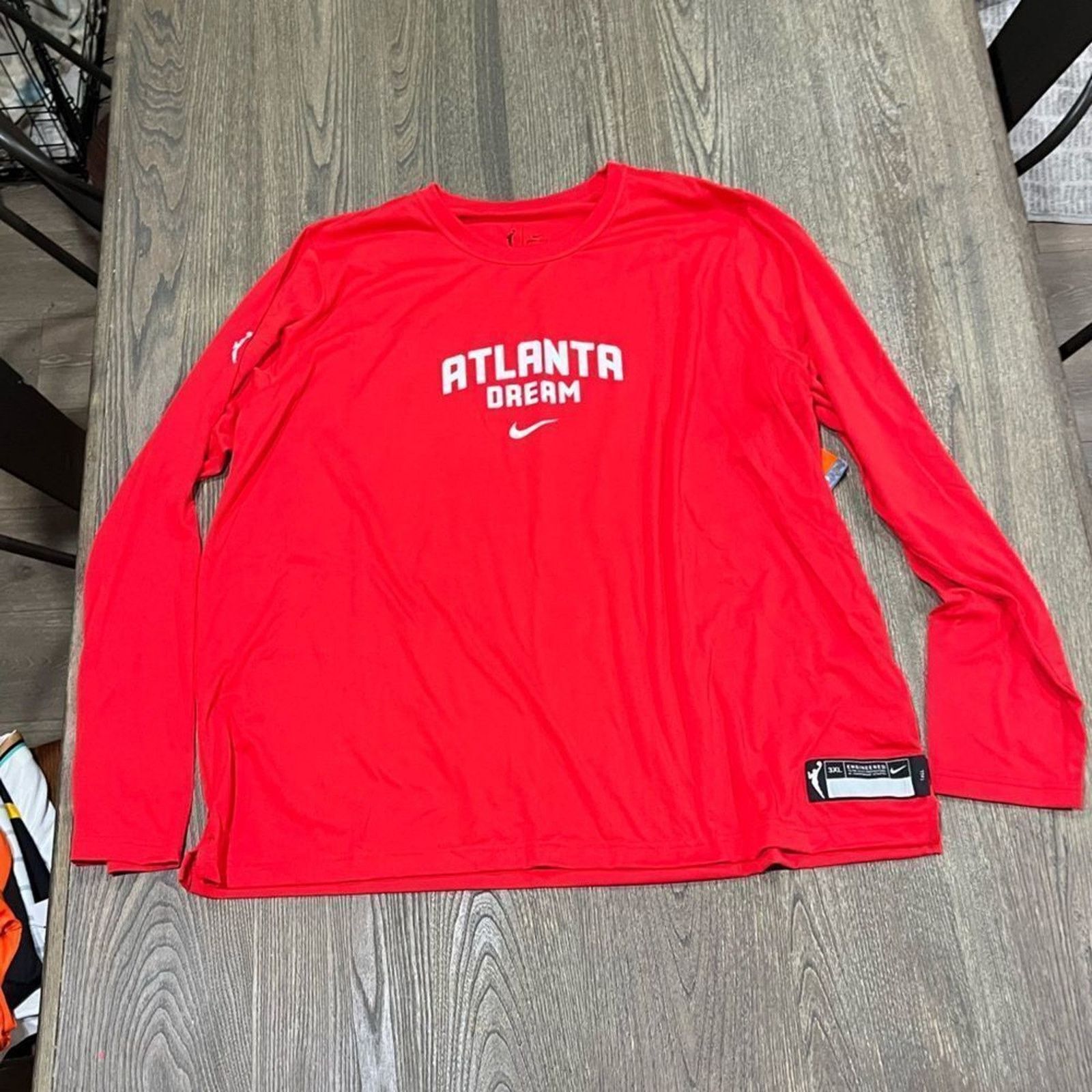Nike NWT Nike WNBA Womens Dri-Fit Atlanta Dream Tee Red 3XLT Size 3XL / US 20-22 - 1 Thumbnail