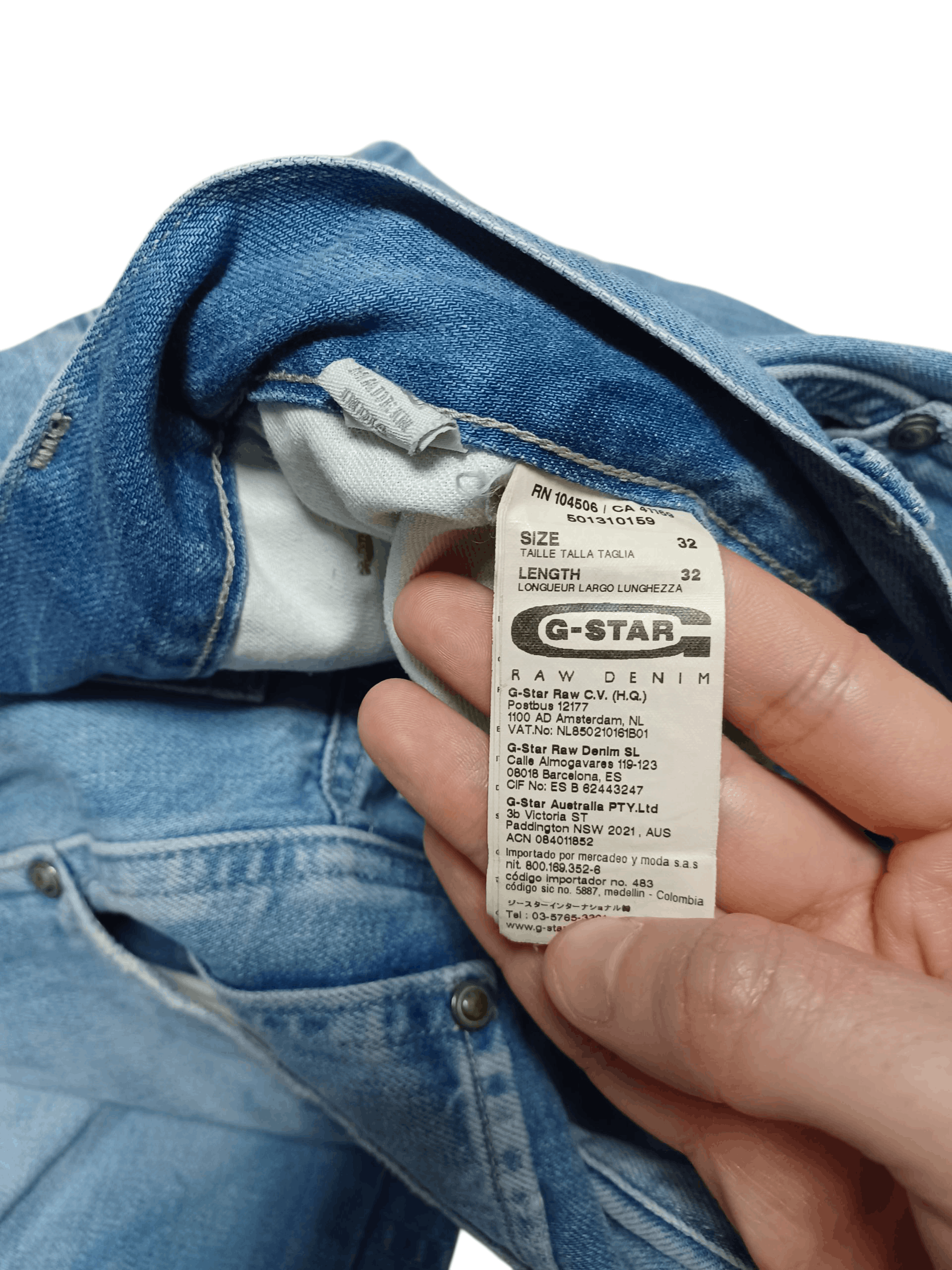 G-Star G STAR RAW DOUBLE KNEE AVANT GARDE BLUE WASHED JEANS DENIM Size US 32 / EU 48 - 5 Thumbnail
