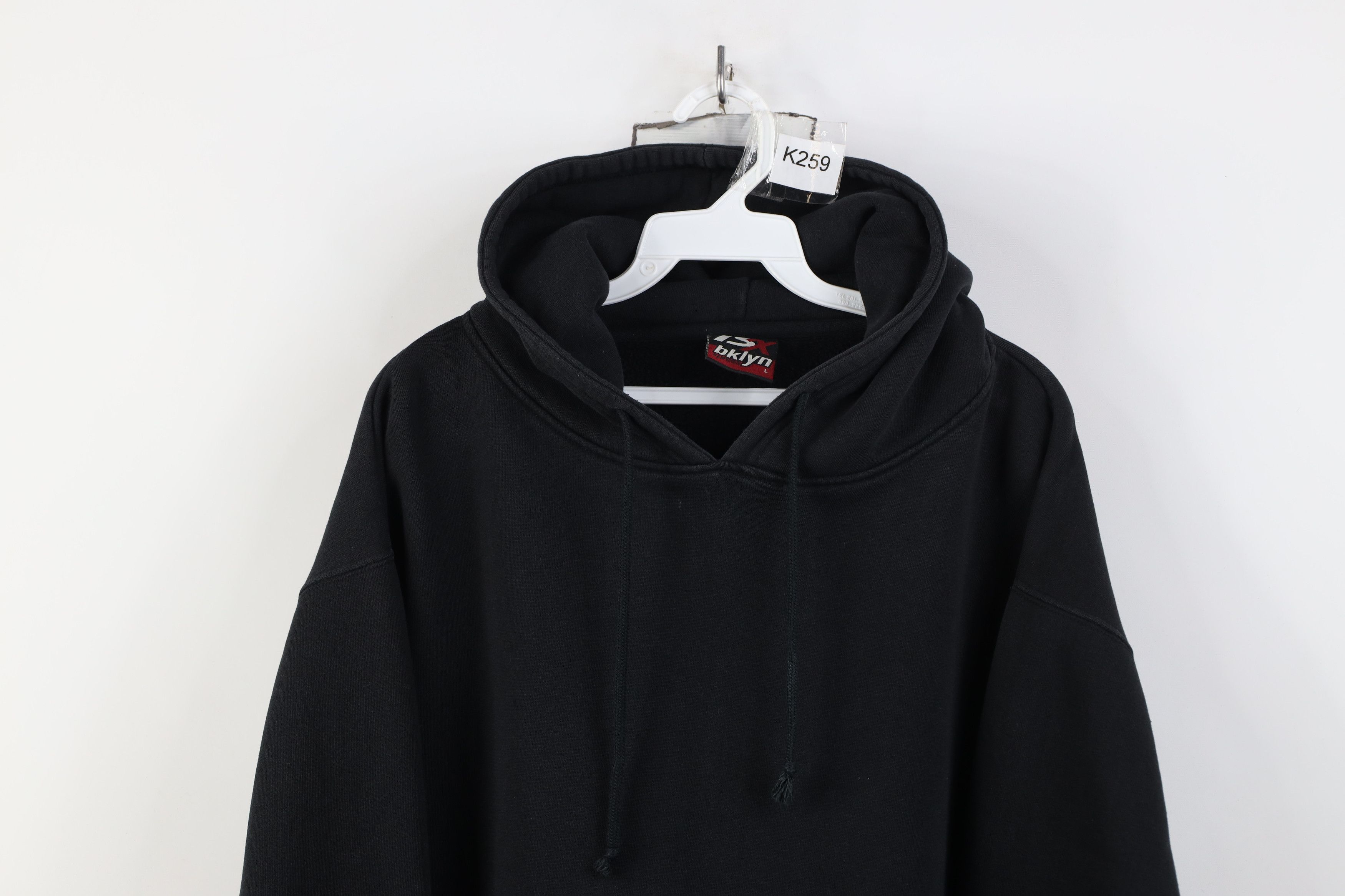 Vintage Vintage Y2K Streetwear Heavyweight Hoodie Sweatshirt Black Size US L / EU 52-54 / 3 - 2 Thumbnail