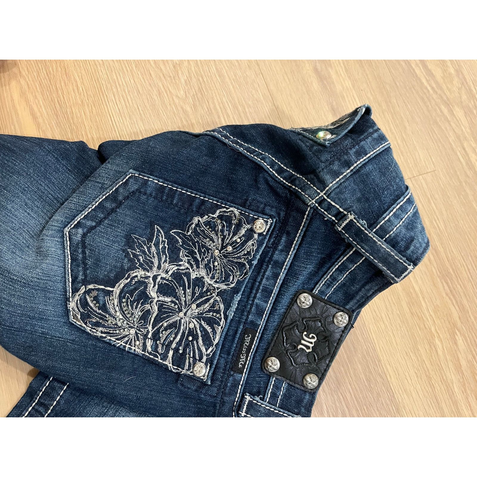 Miss Me Miss Me Women's Blue Pockets Mid Rise Denim Jeans Size 28X30 Size 28" / US 6 / IT 42 - 5 Thumbnail