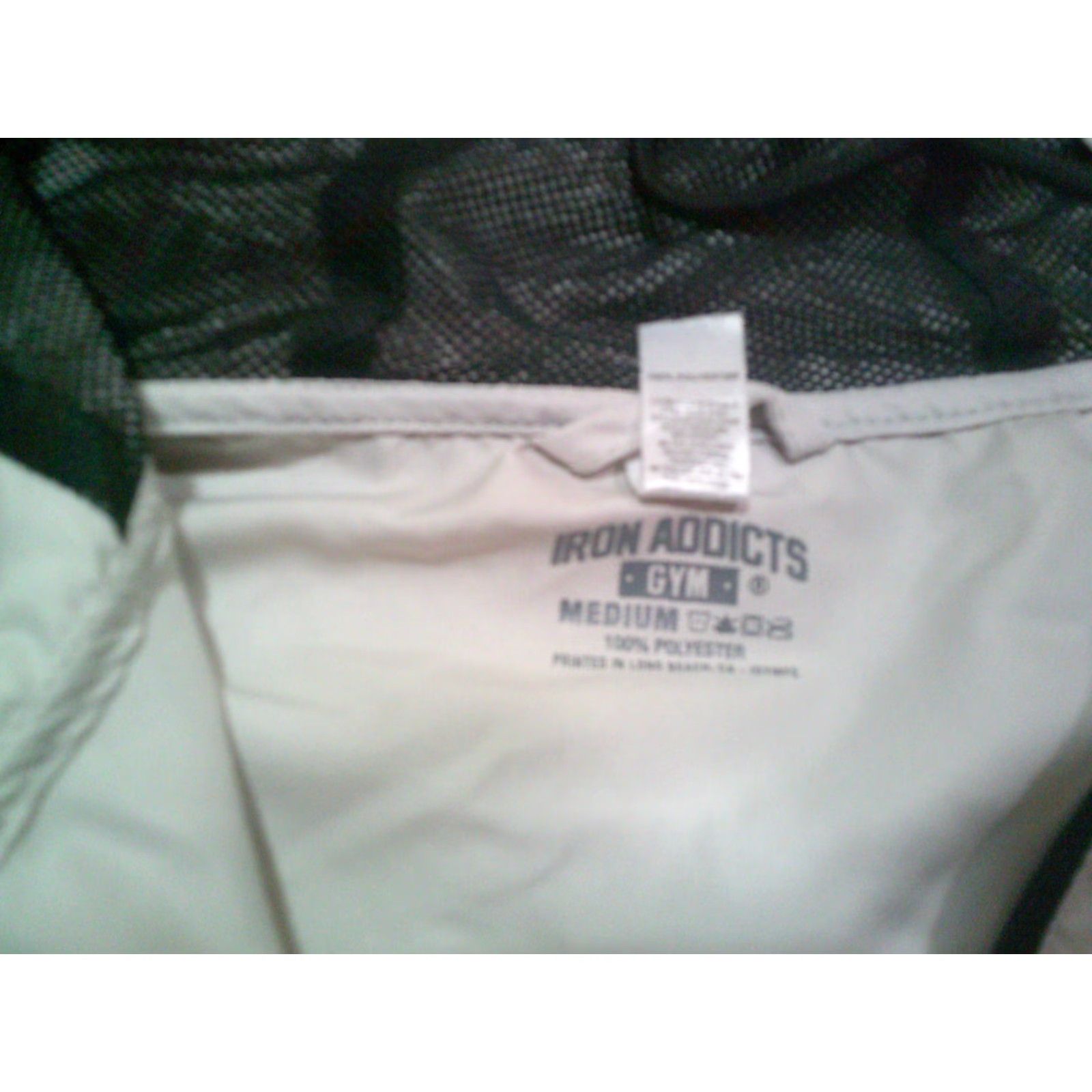 Vintage CT Fletcher Iron Addicts Gym Jacket Medium Gray Windbreaker Hooded Mens Size US M / EU 48-50 / 2 - 7 Thumbnail
