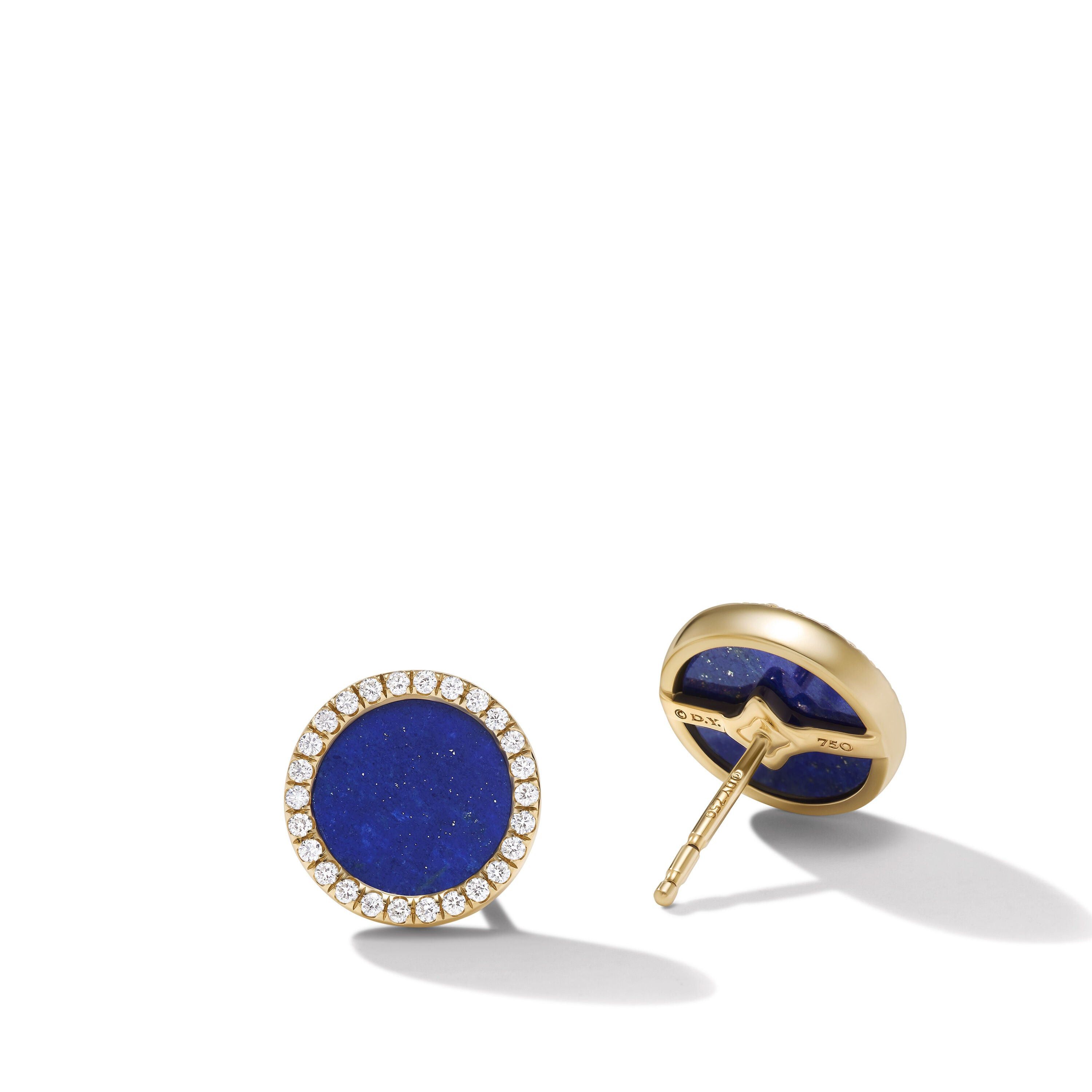 David Yurman o1w1db11025 E17700D Gold Earrings in Blue Size ONE SIZE - 2 Thumbnail