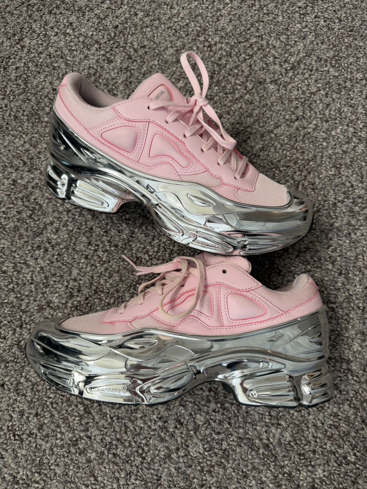 Adidas × Raf Simons Ozweego Pink Chrome Raf Simons x Adidas Size US 7.5 / EU 40-41 - 1 Thumbnail