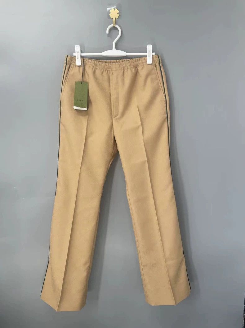 Gucci Gucci Adidas full logo golden brown men's trousers 2502-Nex Size 46R - 1 Thumbnail