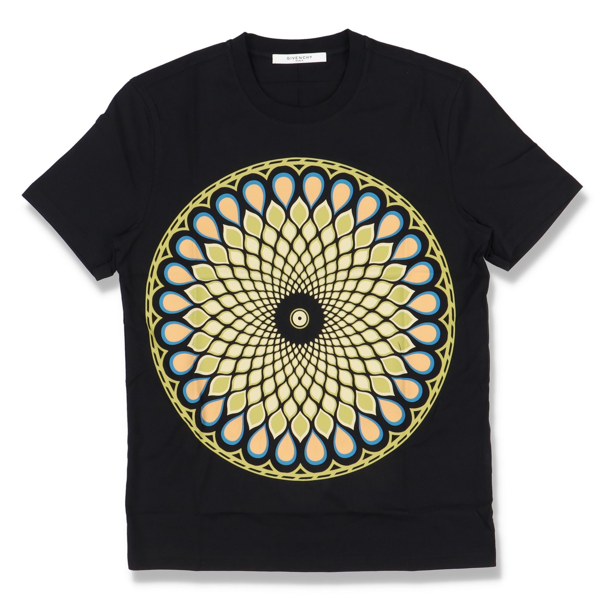 image of Givenchy Black Mandala Graphic T-Shirt, Men's (Size Medium)
