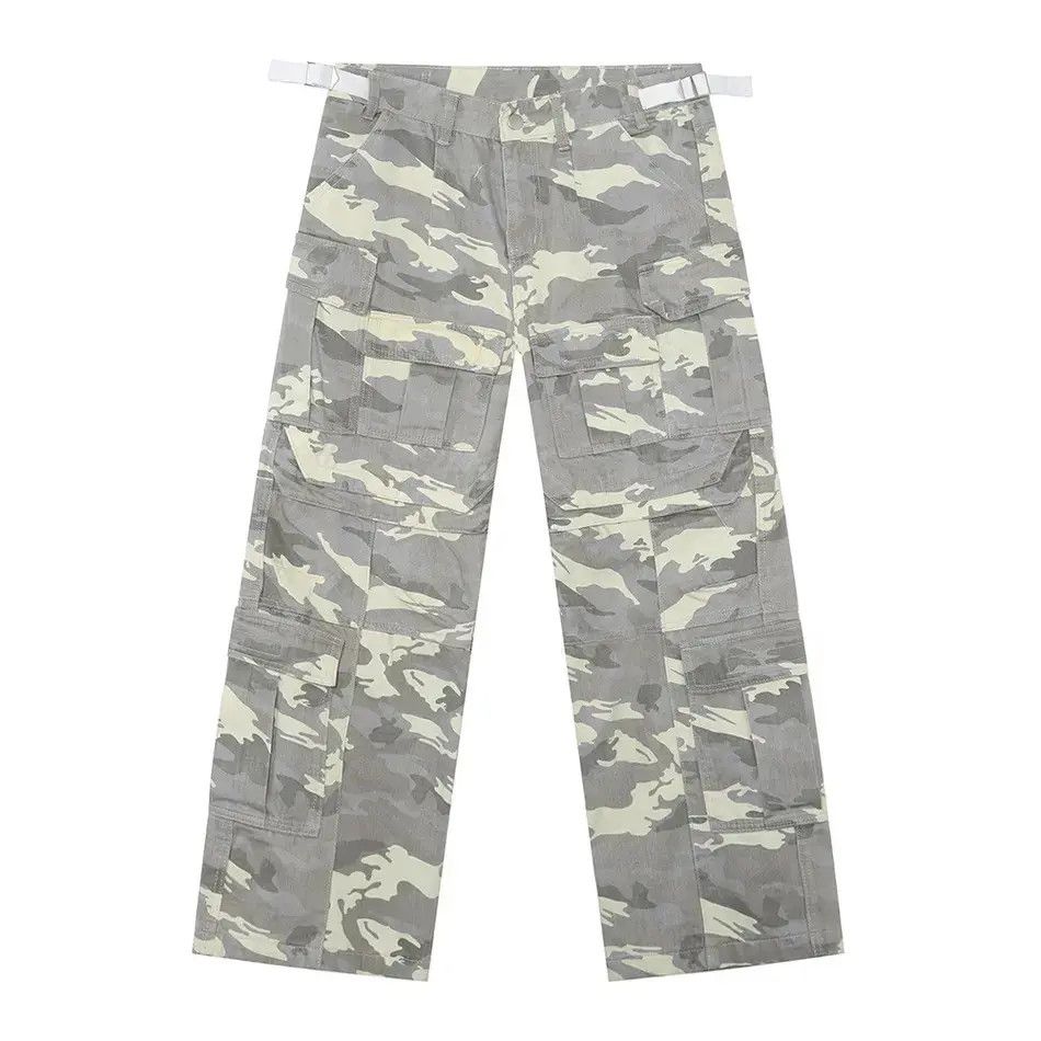 Japanese Brand Retro loose camouflage high street pocket jeans Size US 32 / EU 48 - 4 Thumbnail