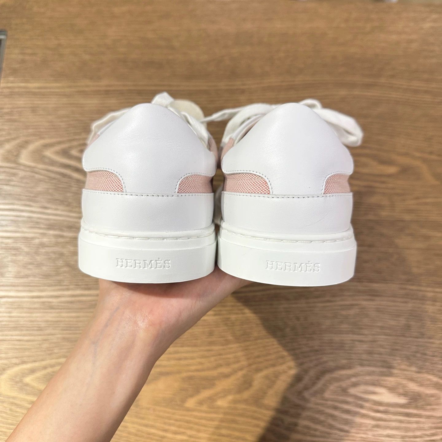 Hermes Hermes Pink Canvas Sneakers Kelly buckle Day Collection 38 Size US 7 / IT 37 - 5 Thumbnail
