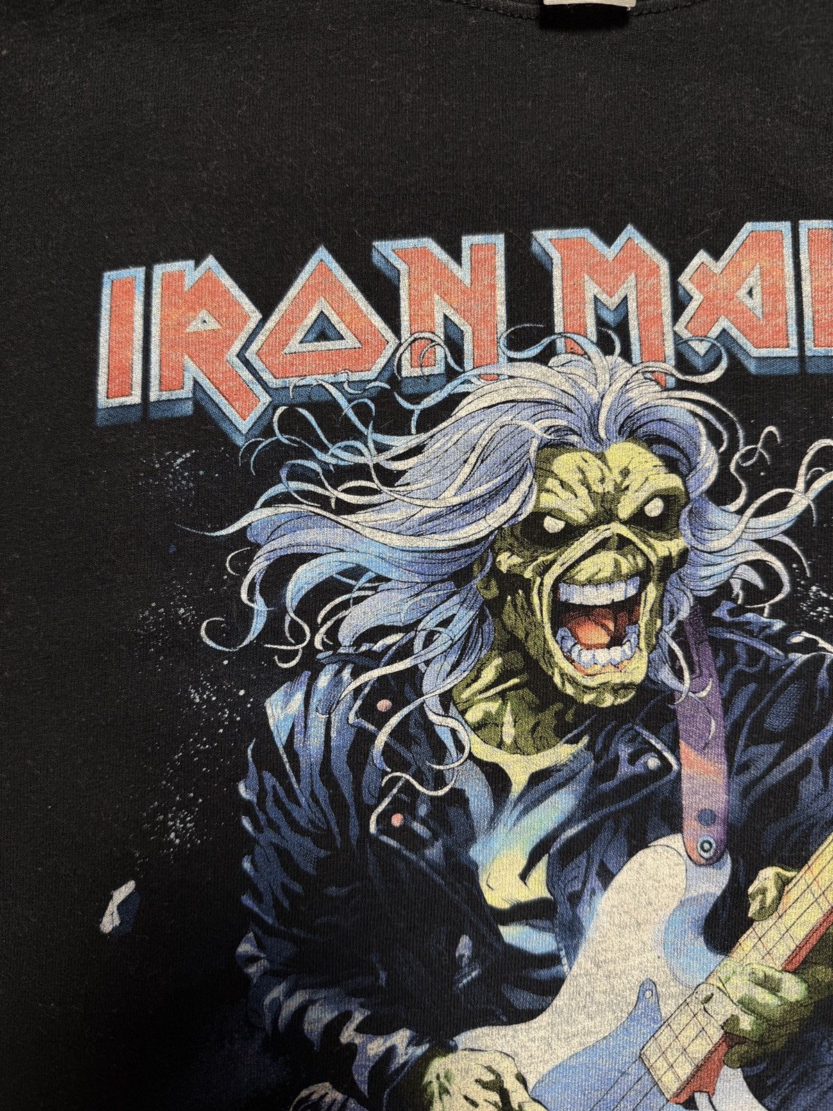Band Tees Vintage Y2K Iron Maiden Tee Face Horror Print Band Tour Rock Size US L / EU 52-54 / 3 - 3 Thumbnail